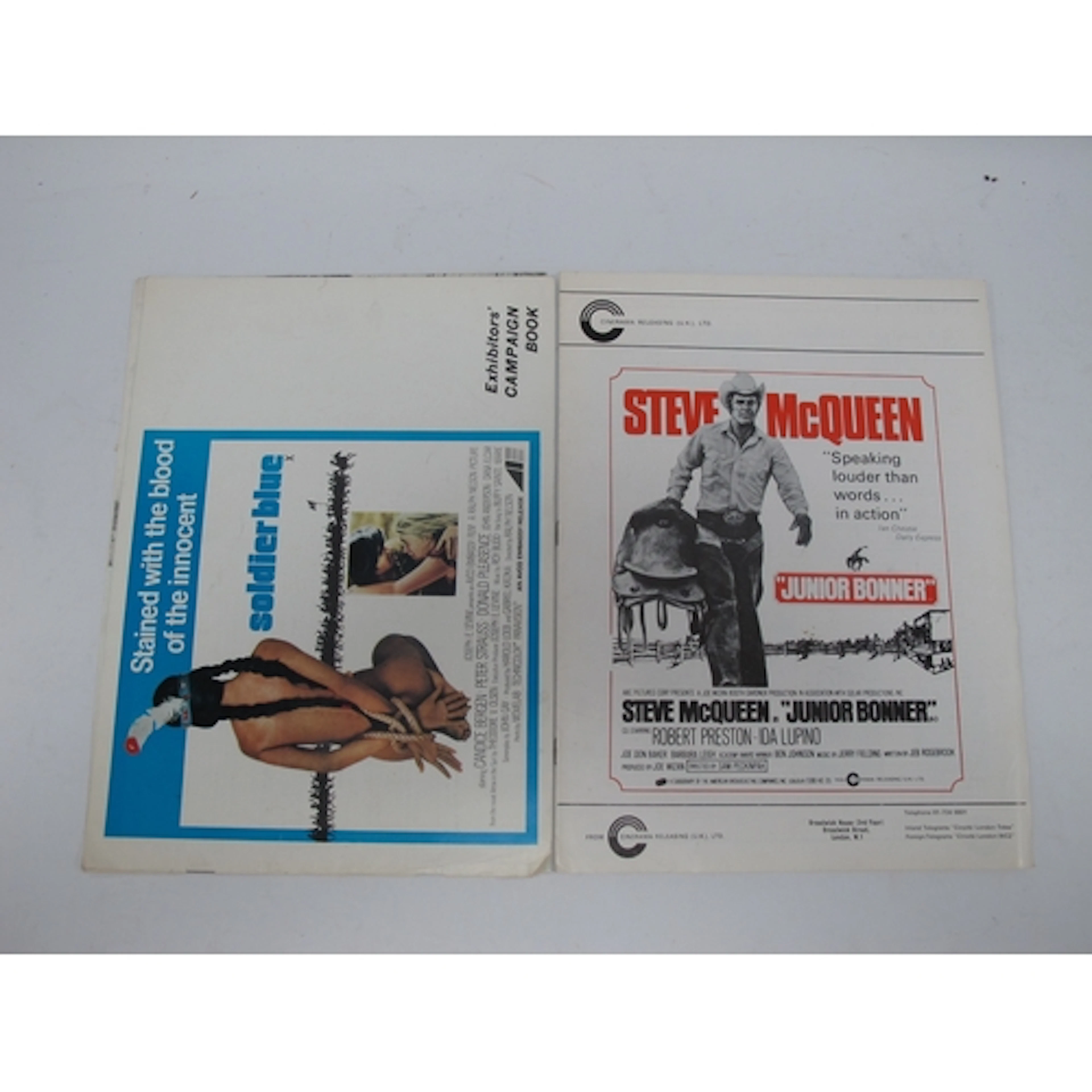 Original Film Campaign Books 'Junior Bonner' Starring Steve ...