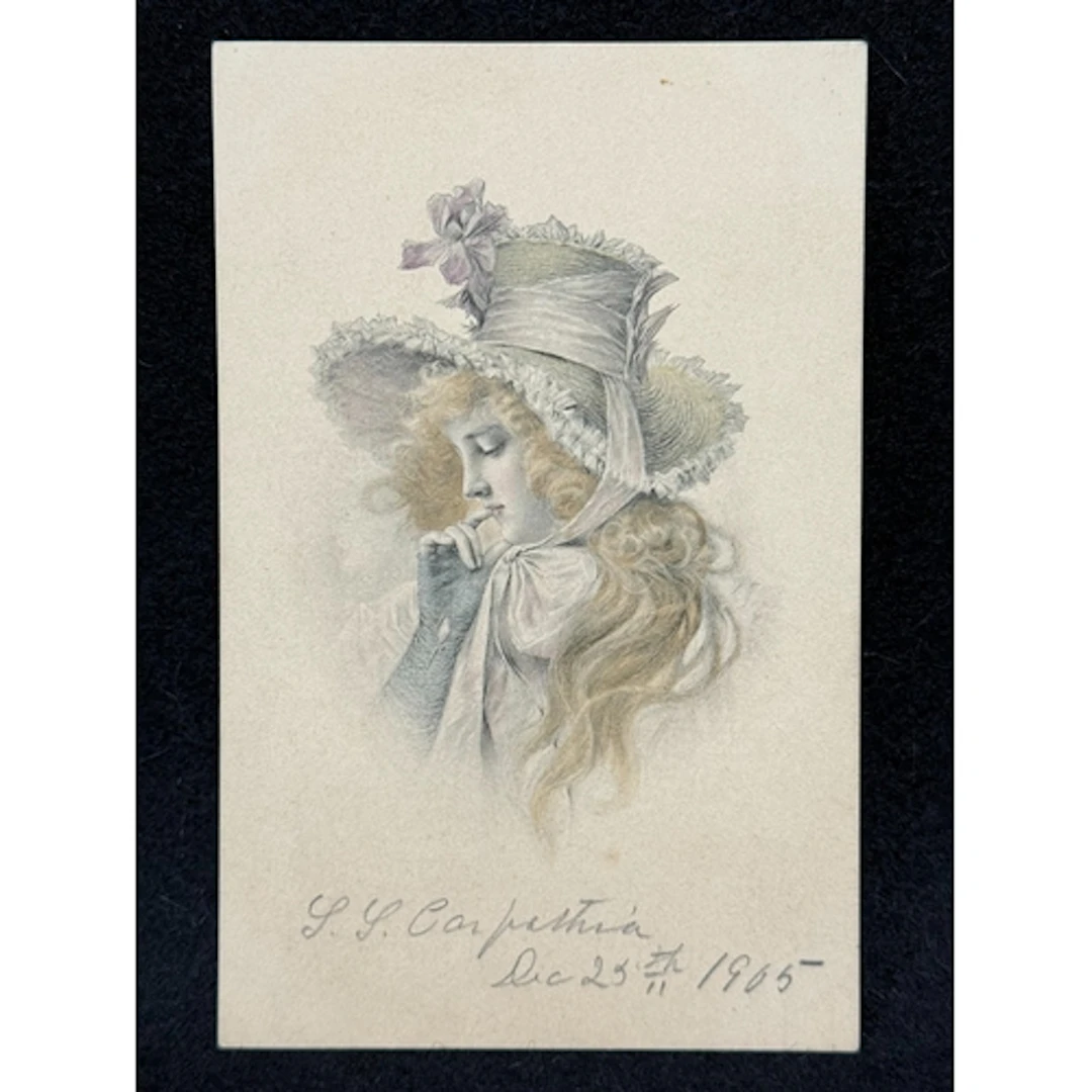 R.M.S. Carpathia: R.M.S. Carpathia: Rare French postcard ti...