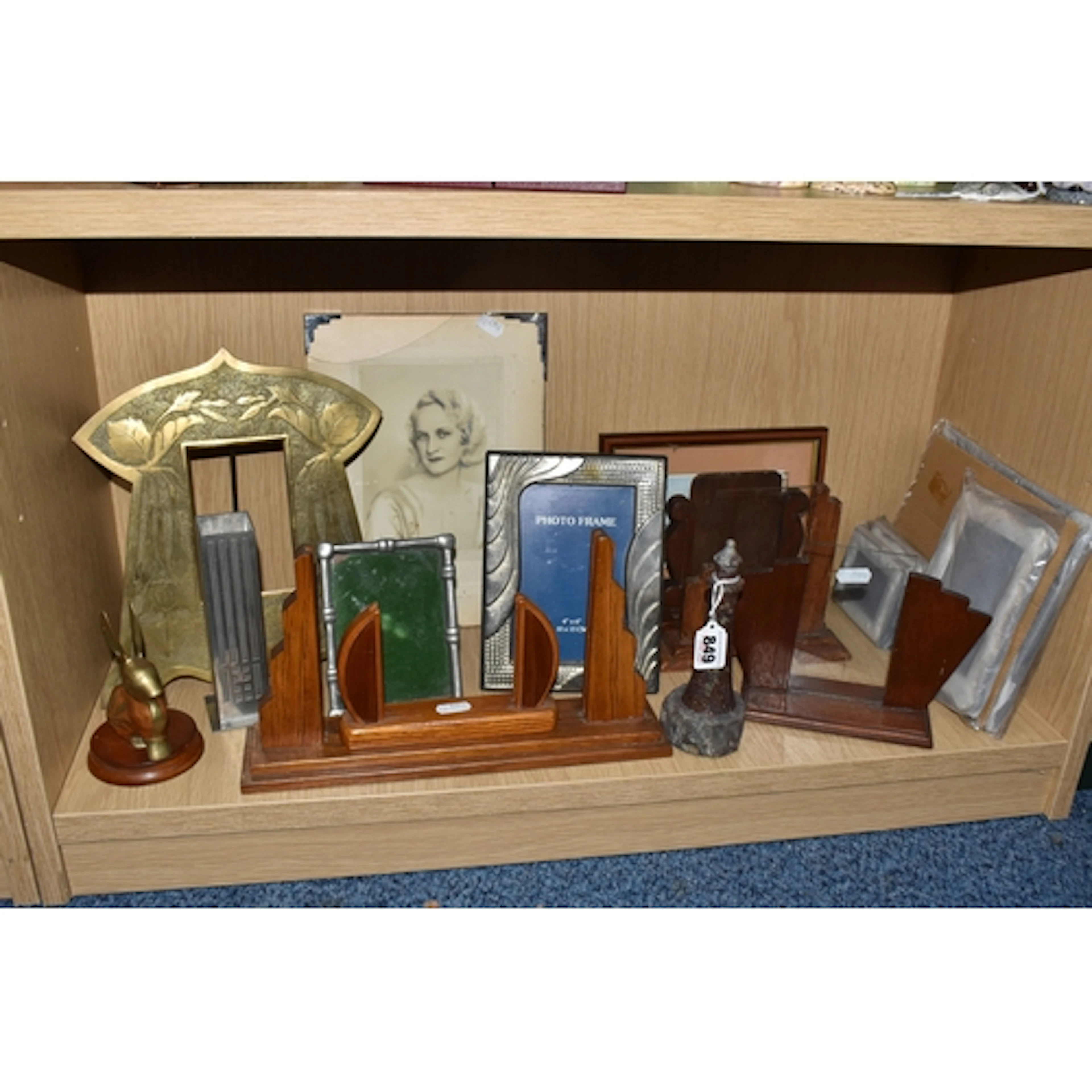 A GROUP OF PICTURE FRAMES AND MISCELLANEOUS ITEMS, to includ...