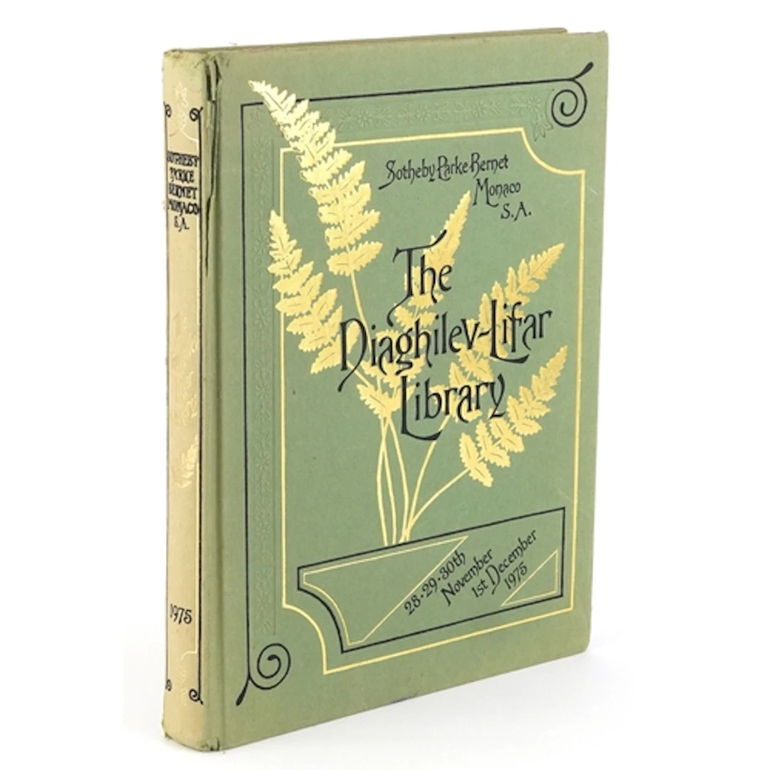 Sotheby Parke Bernet Monaco SA Auction catalogue, The Diaghi...