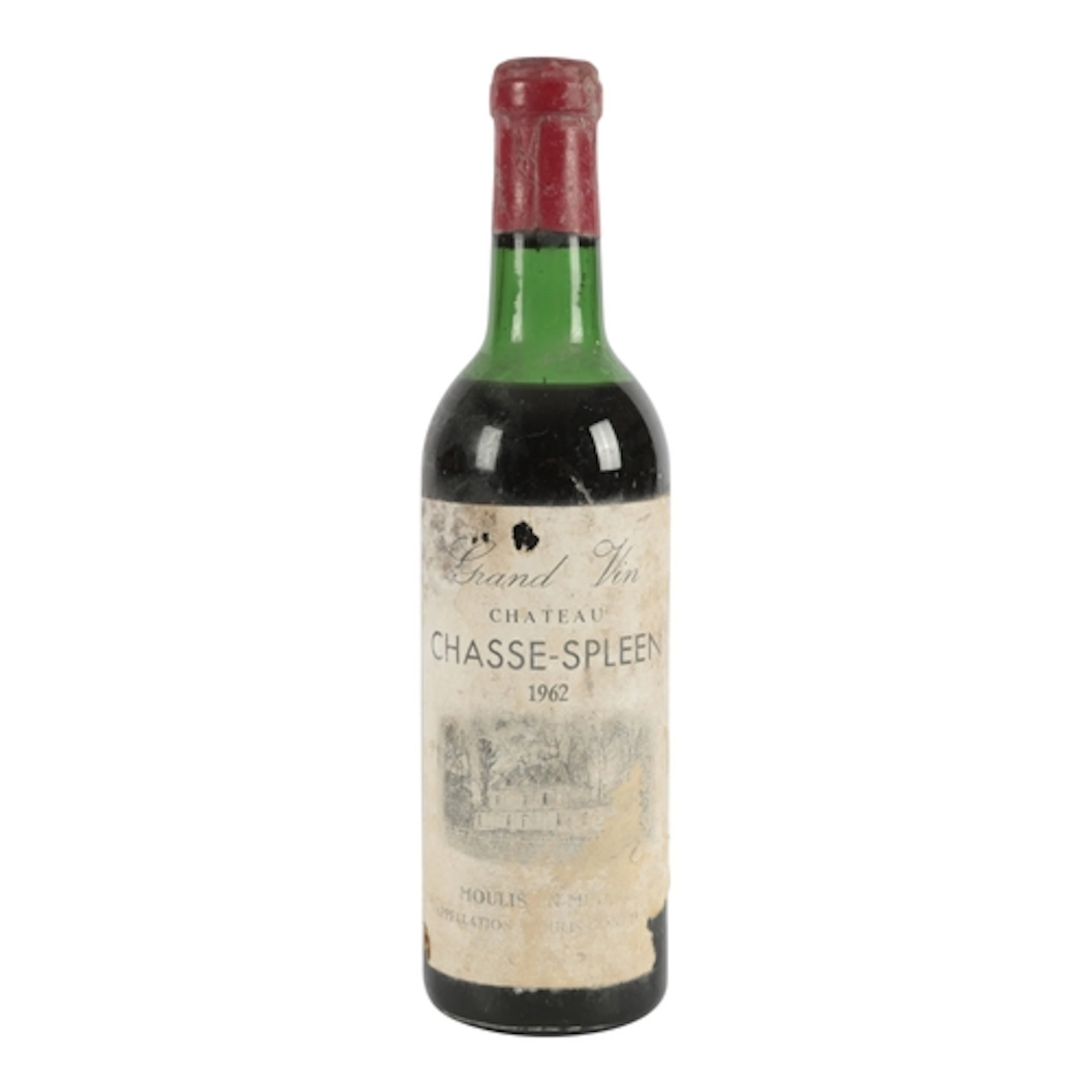 1962 Chateau Chasse-Spleen half bottle Château Chasse-Spleen...