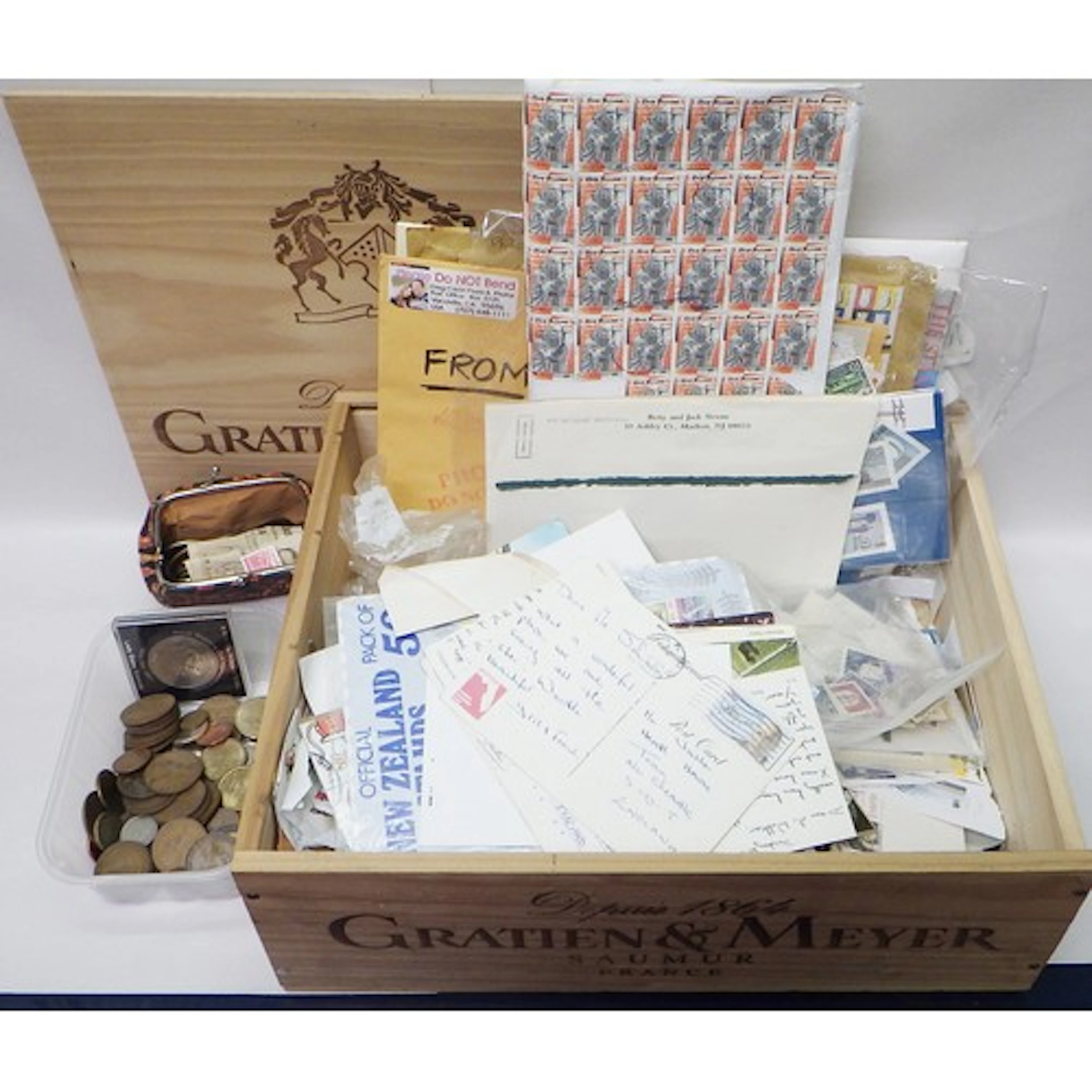 A collection of coins incl British copper issues; postage st...