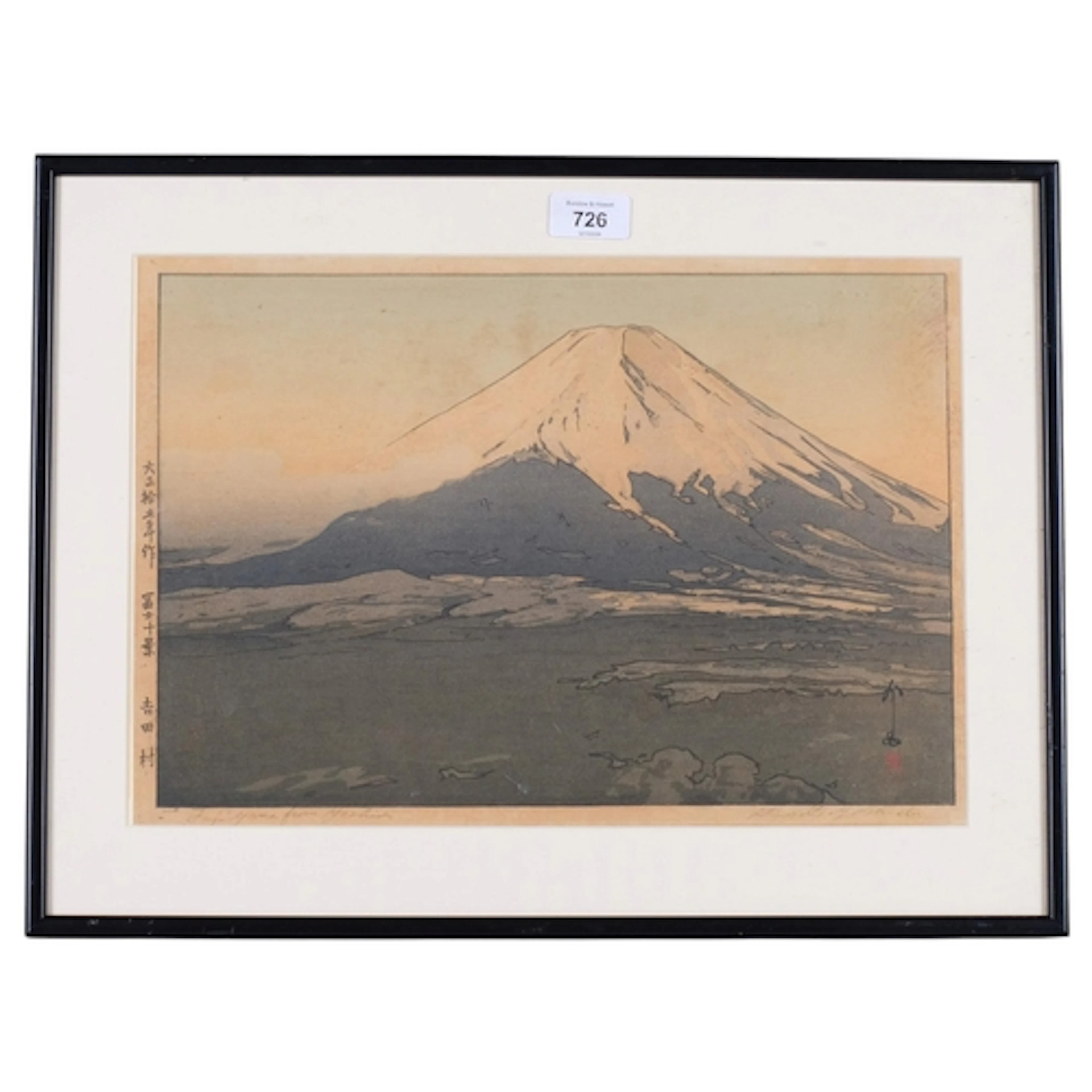 Hiroshi Yoshida (1876 - 1950), Fujiyama from Yoshida, woodbl...