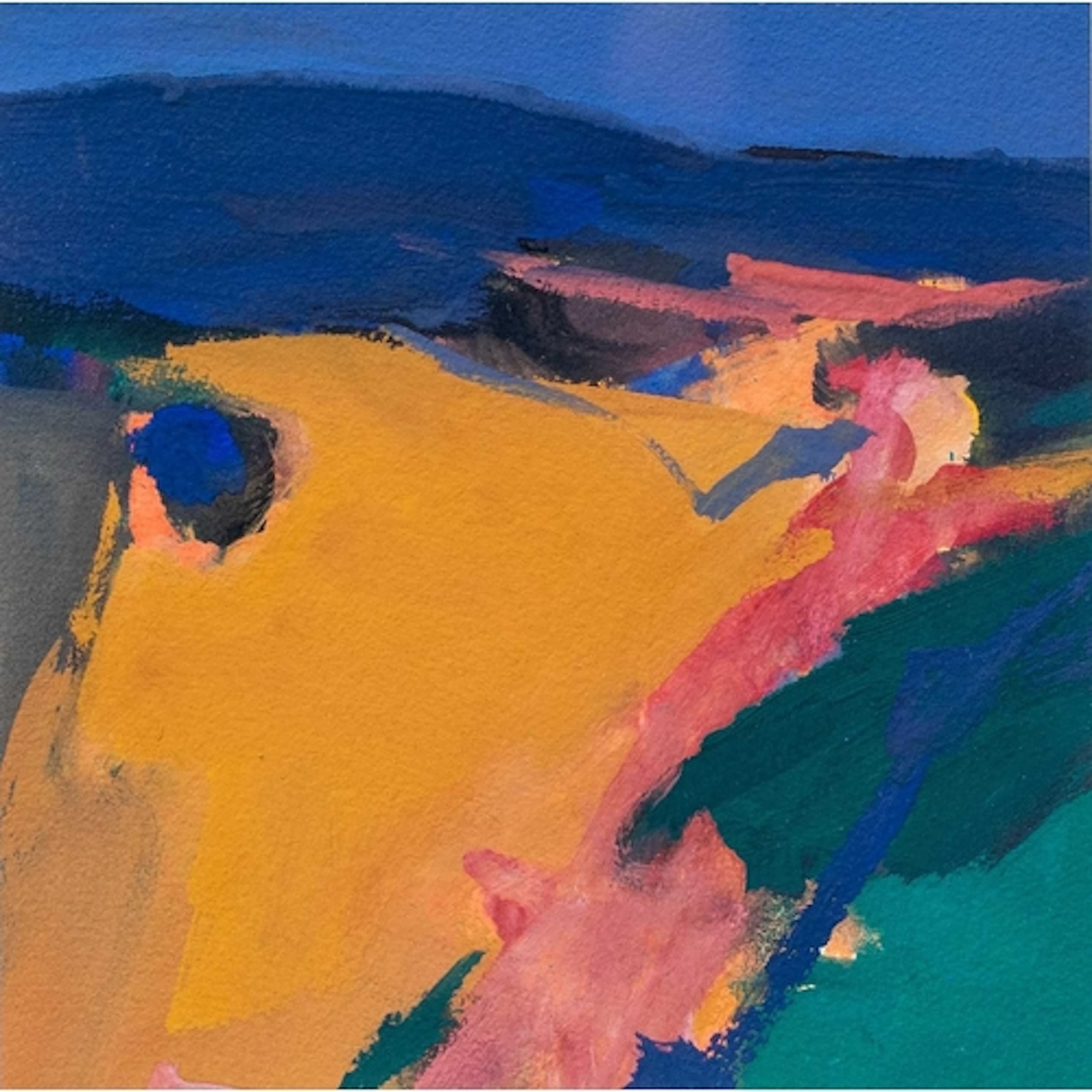 § John MILLER (1931-2002) Celtic Fields Gouache, signed and ...