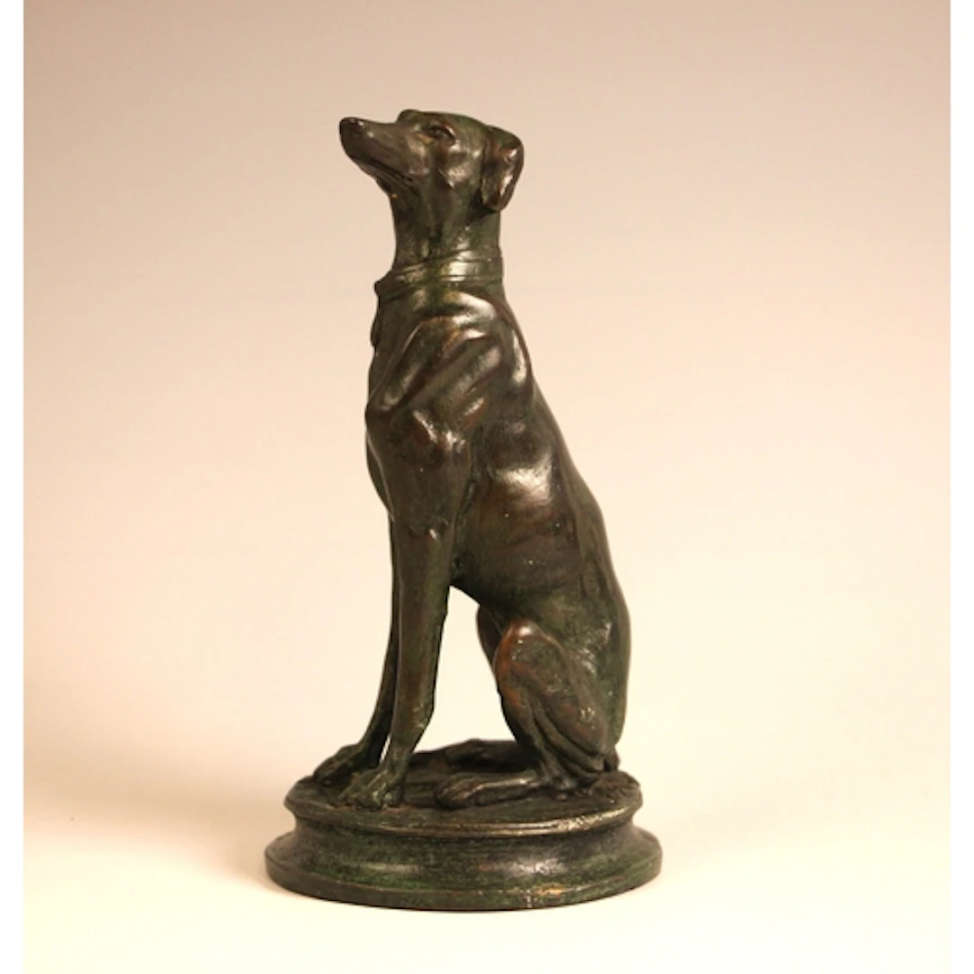 After Antoine-Louis Barye (French, 1795-1875), a verdigris p...