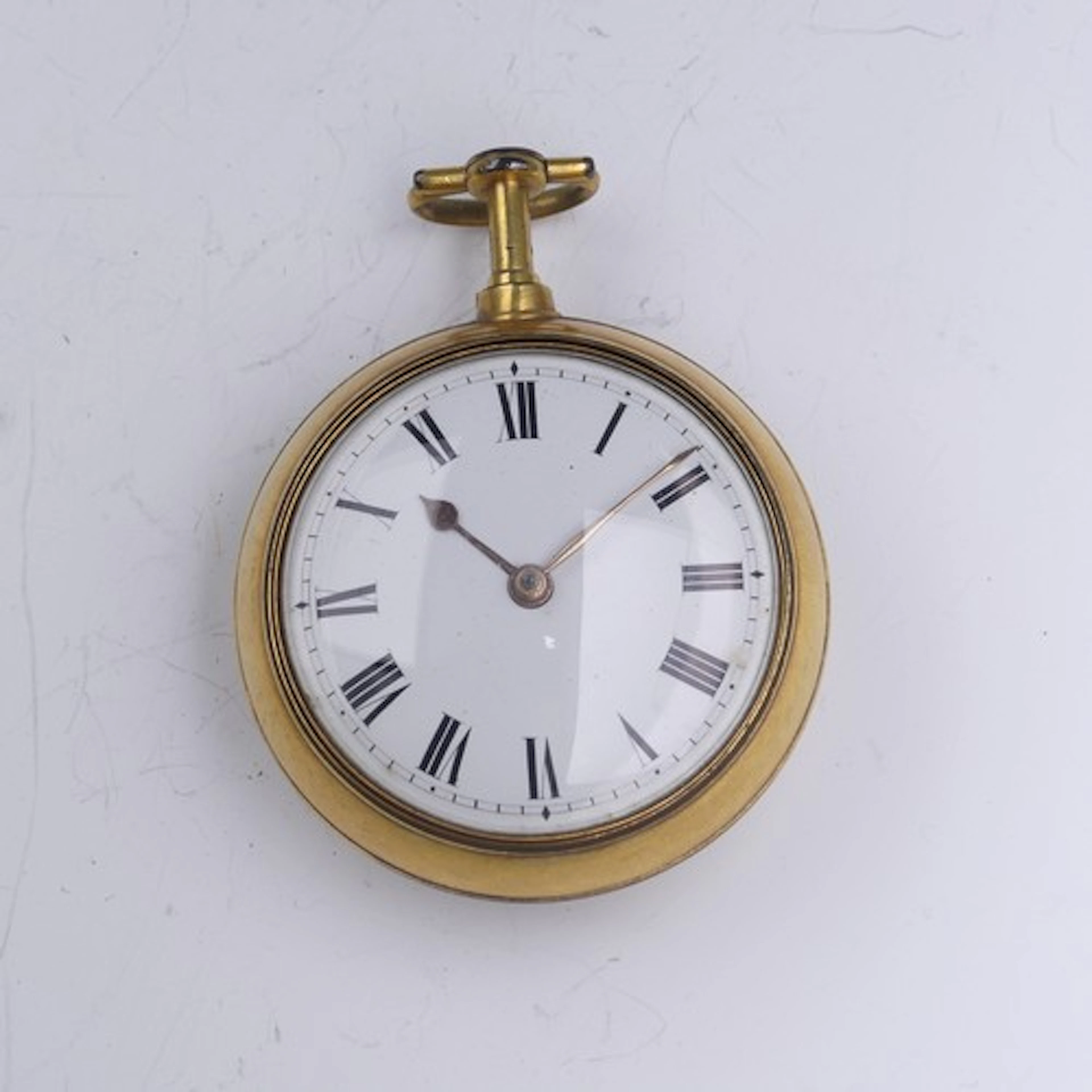 A George III gilt metal pair cased quarter repeating Pocket ...