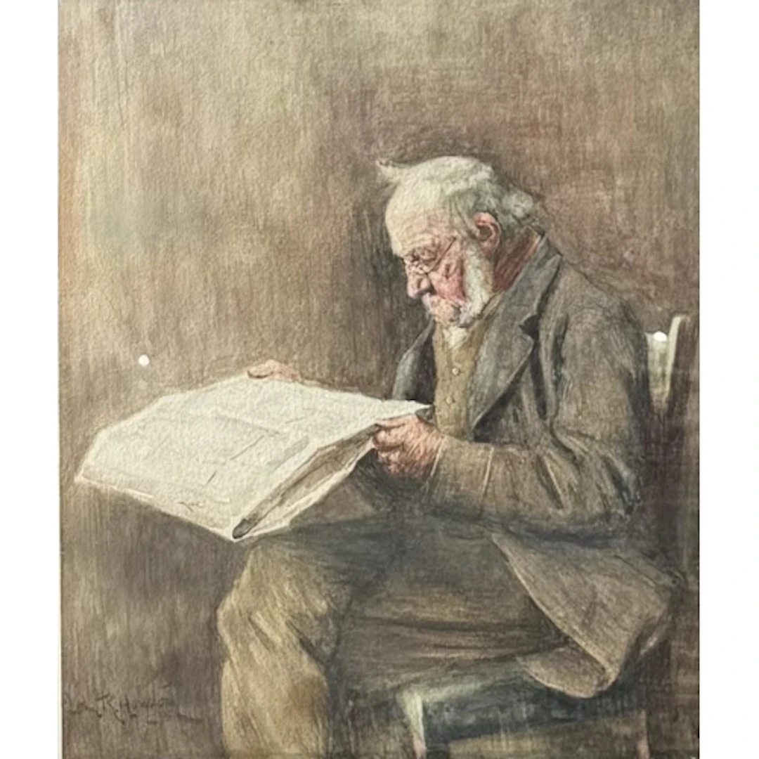 JOHN RENNIE MCKENZIE HOUSTON: PORTRAIT OF AN OLDER GENTLEM...