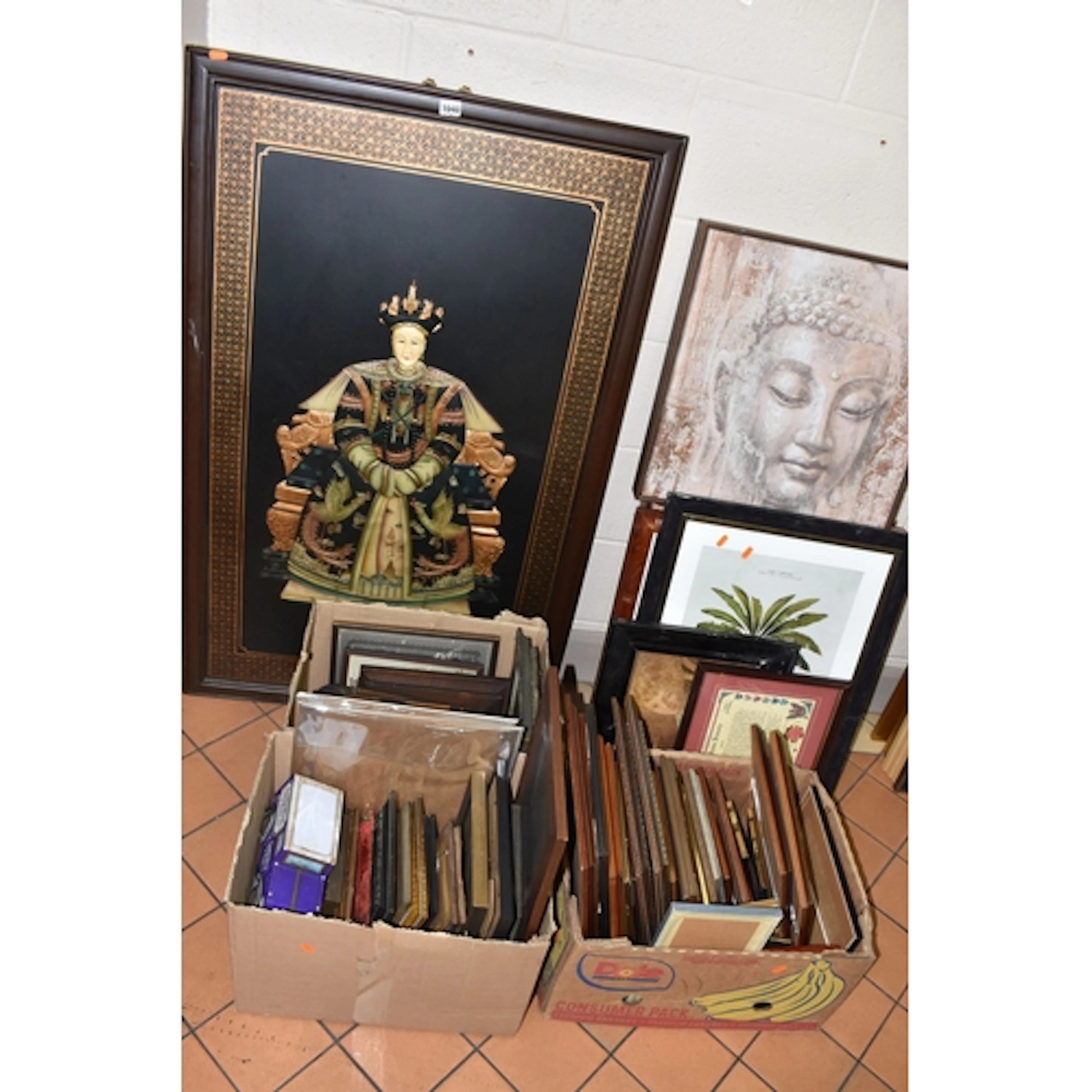 A QUANTITY OF PICTURES AND PRINTS ETC, to include two mixed ...