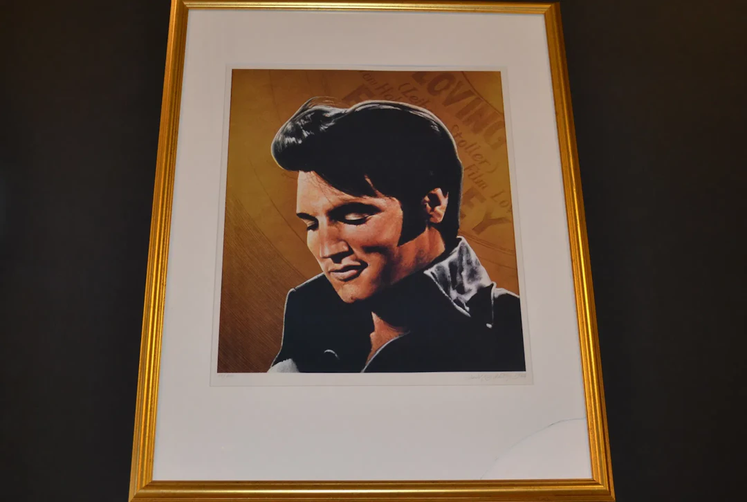 DAVID OXTOBY. Serigrafi, "Elvis Presley", signerad, daterad 1982 &
