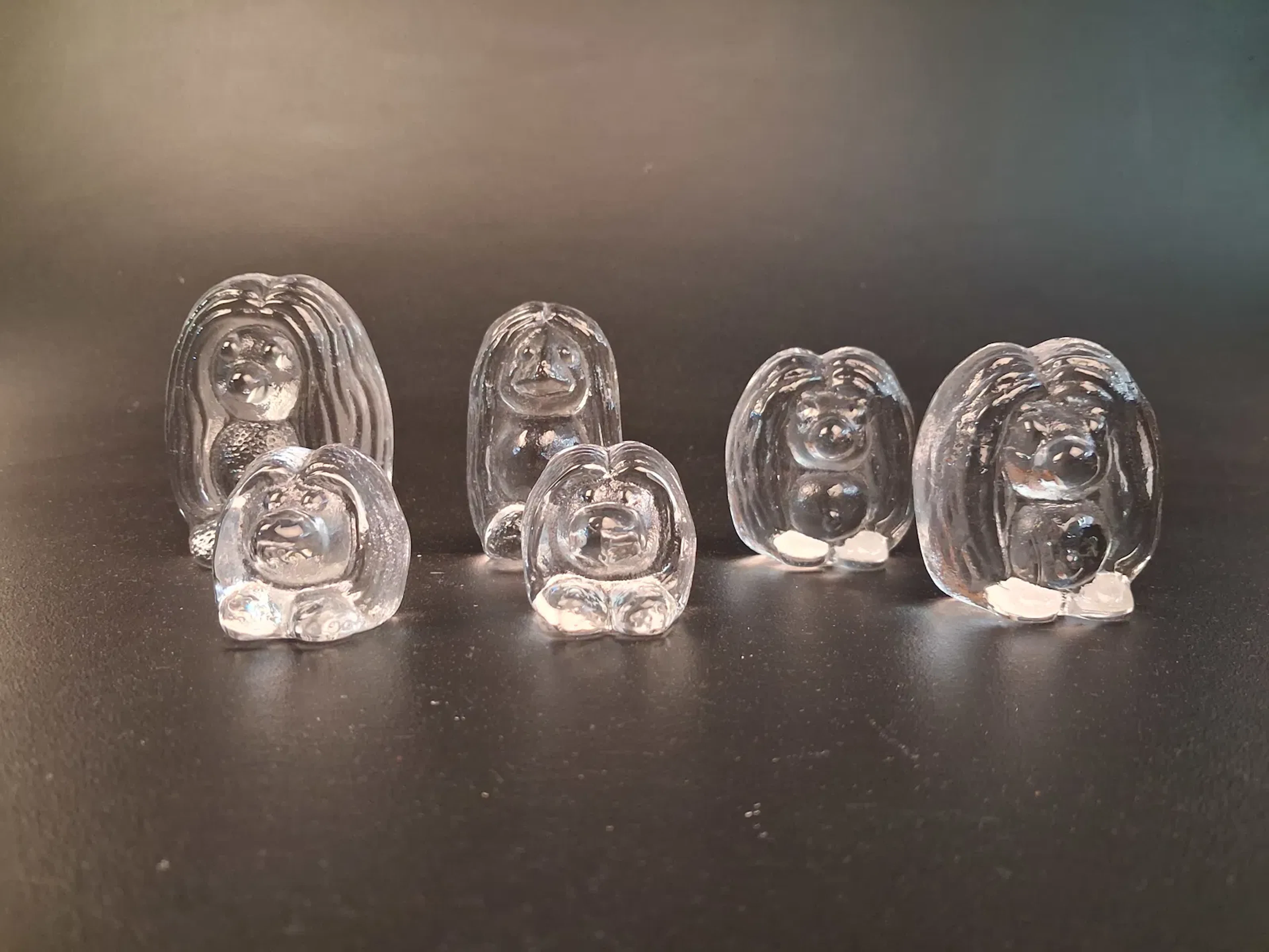 6 Troll, Bergdala. Osignerade.