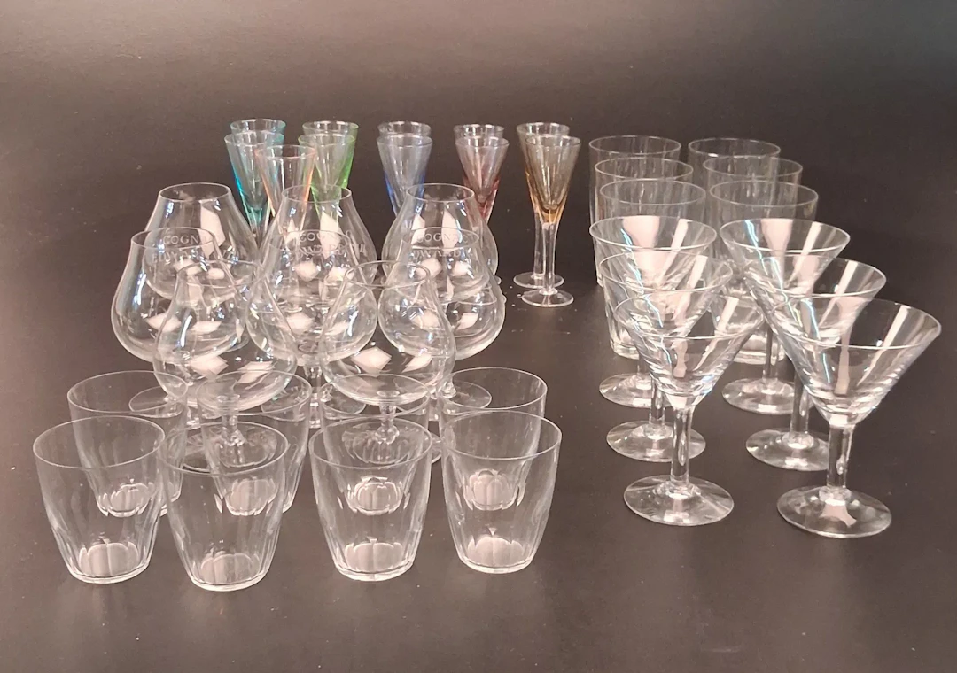 Diverse spritglas.