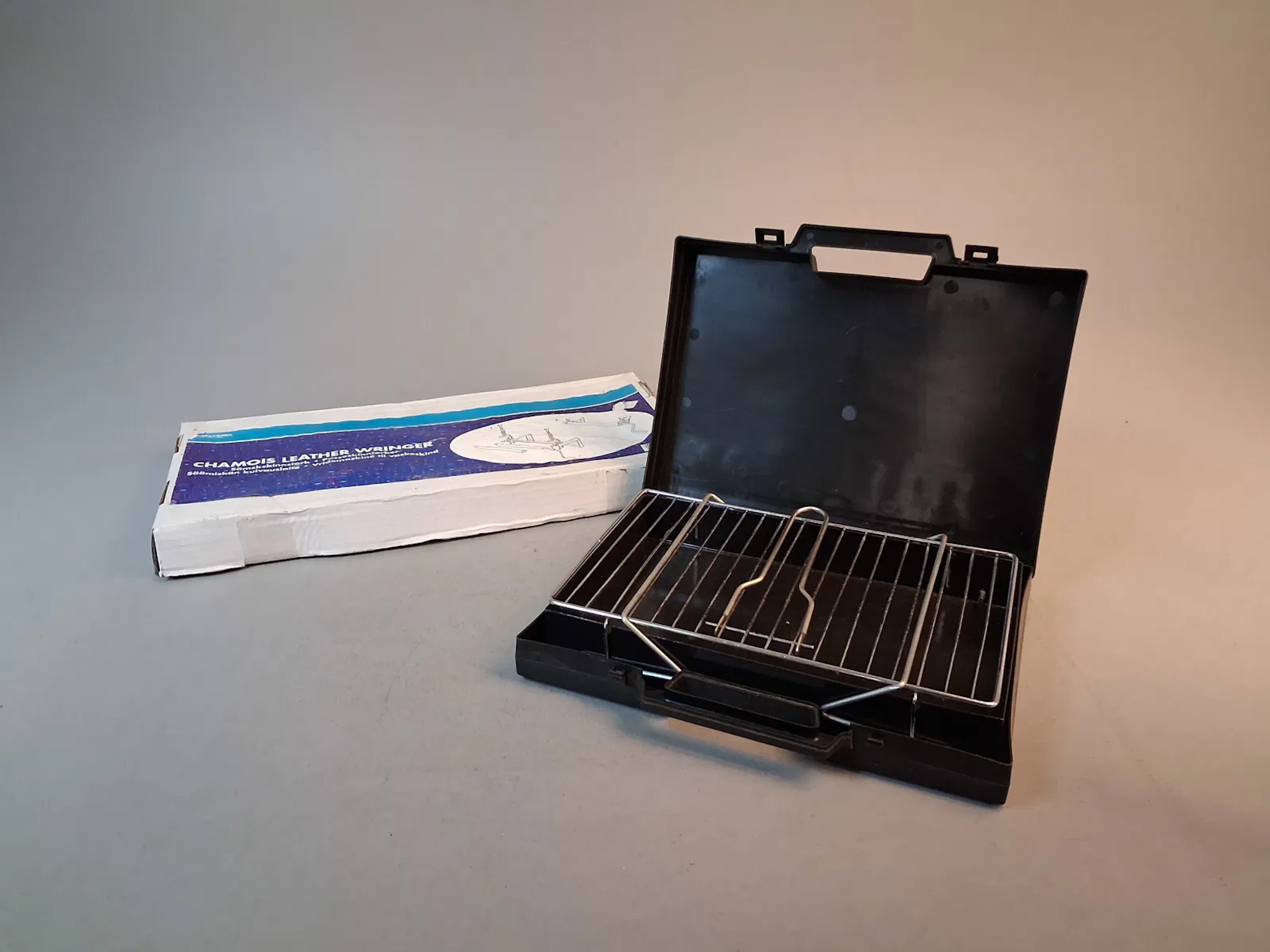 Sämskskinnstork Biltema & grillbox.