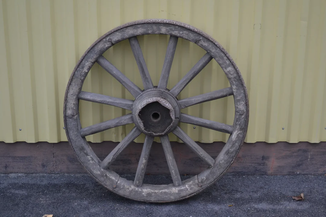 Vagnshjul. 1800/1900-talet.