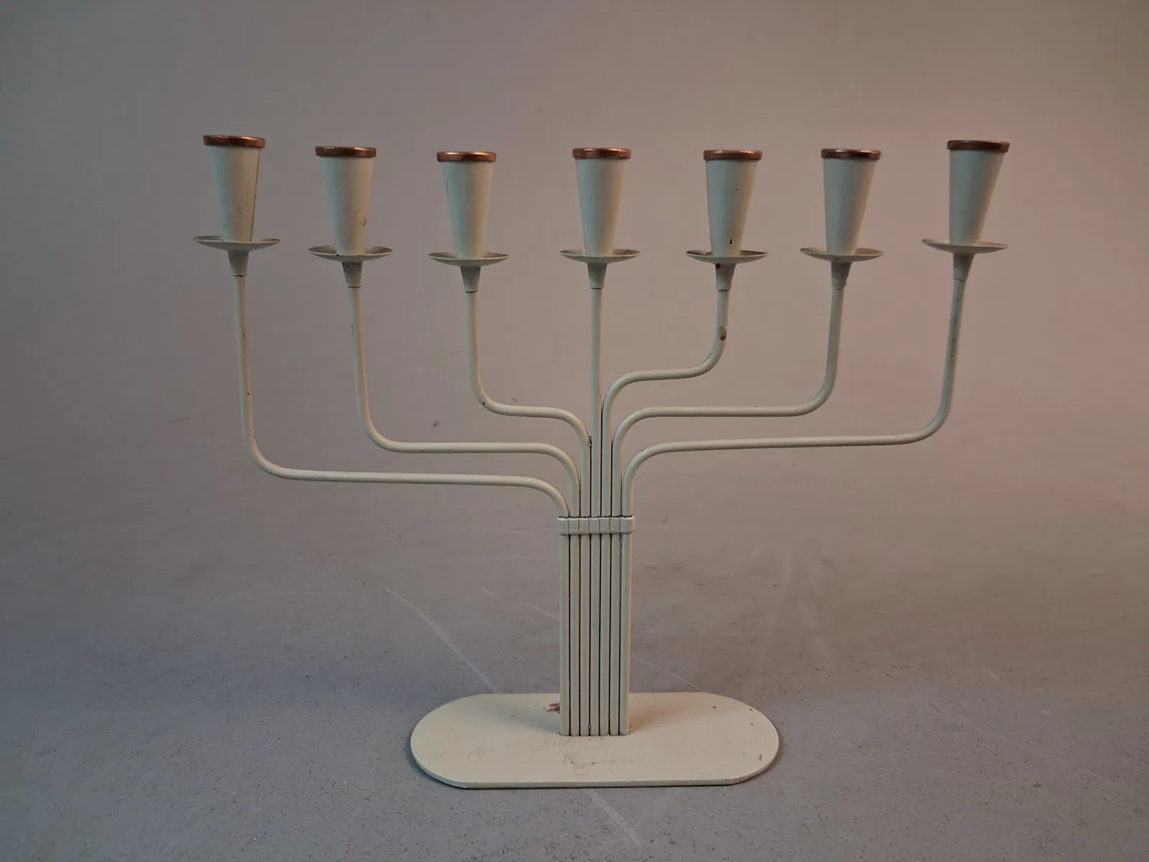 GUNNAR ANDER. Ljusstake, 7-armad, Ystad metall.