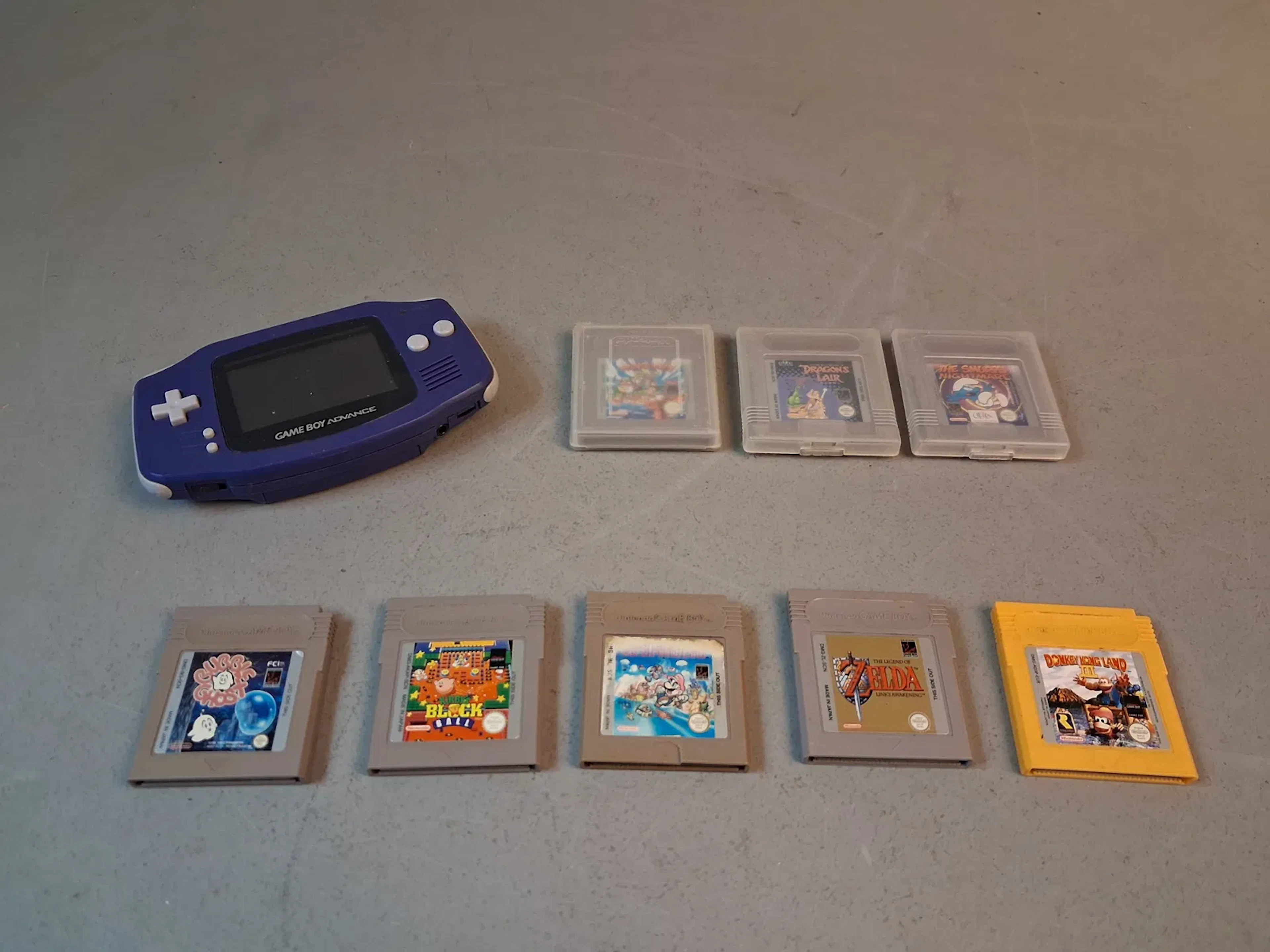 Game Boy Advance. Nintendo & 8 spel.