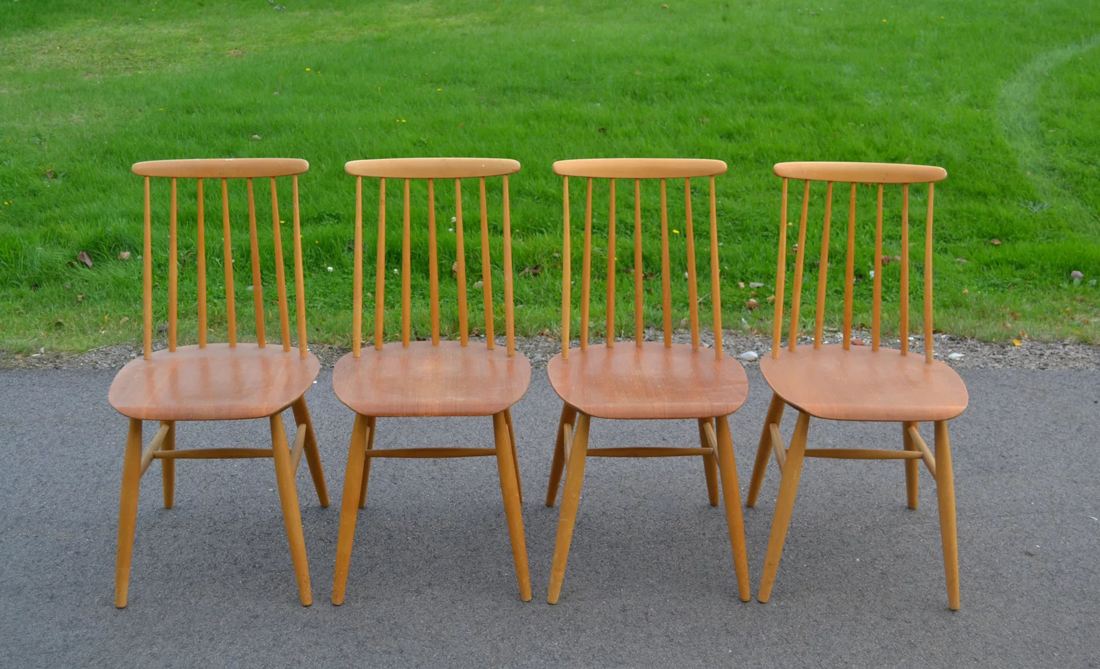 4 Pinnstolar. 1950/60-Talet.