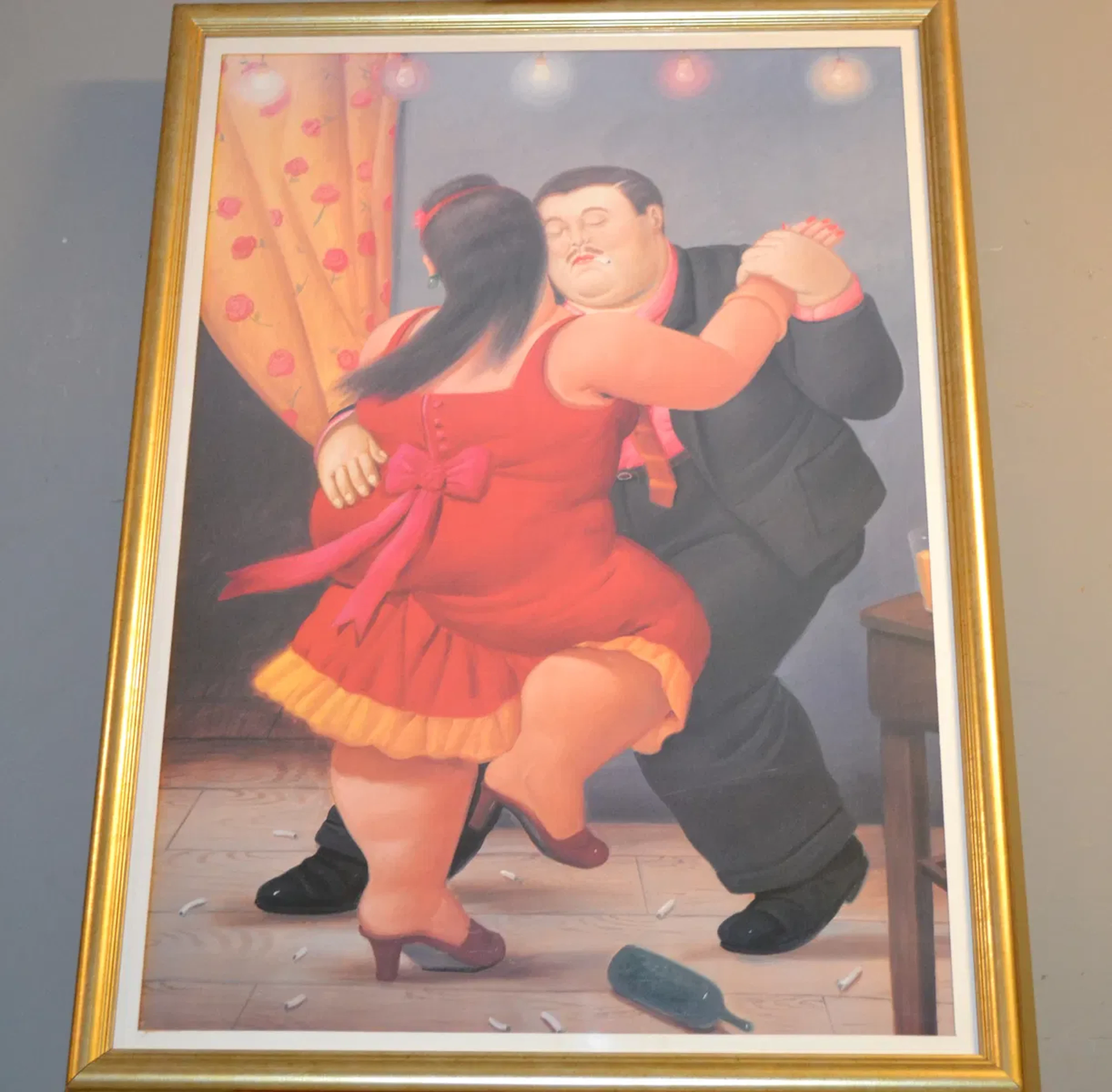 FERNANDO BOTERO, Efter, "Dansande par", tryck.