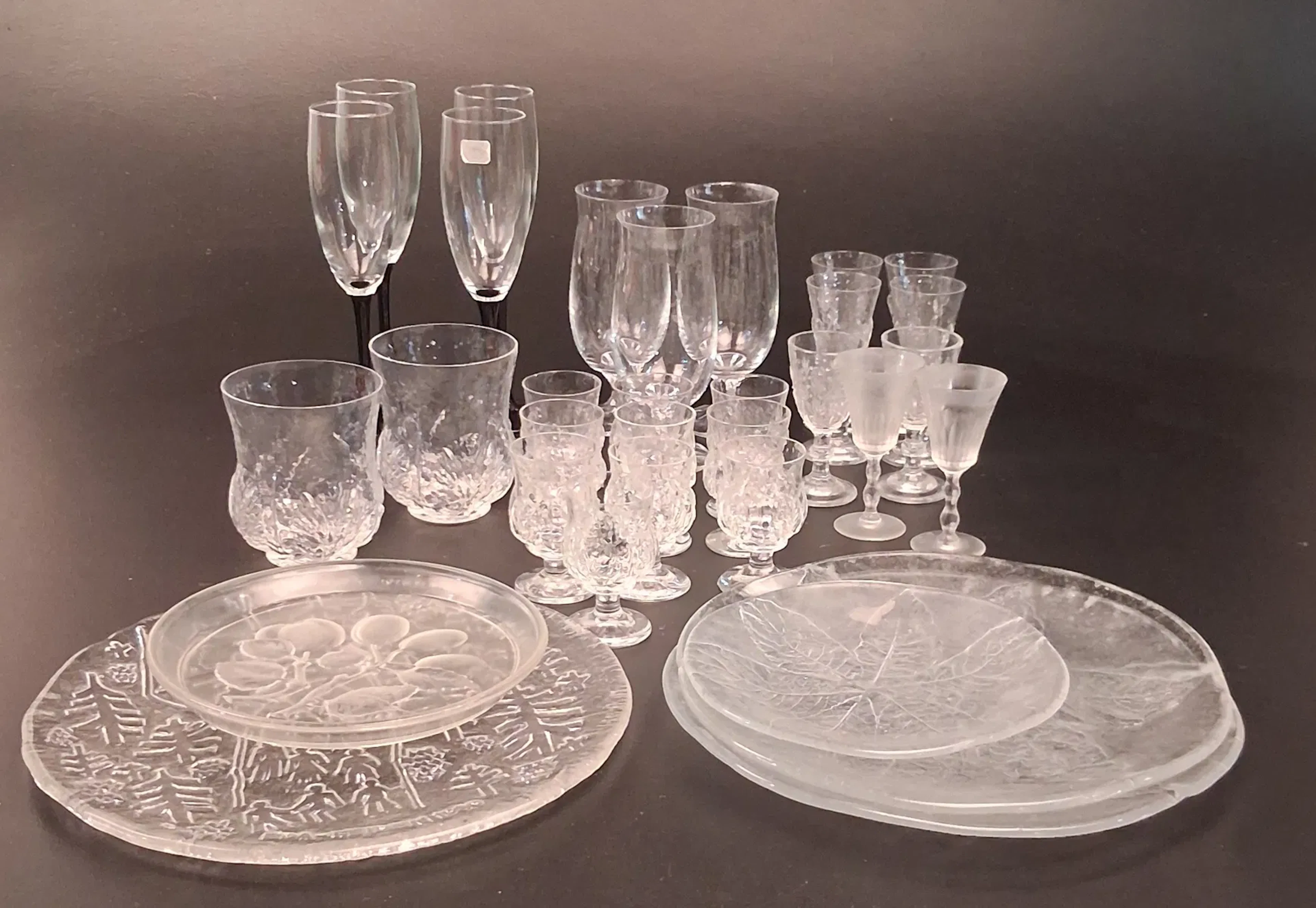 Diverse glas. Bl.a Eden Orrefors, Luminarc.