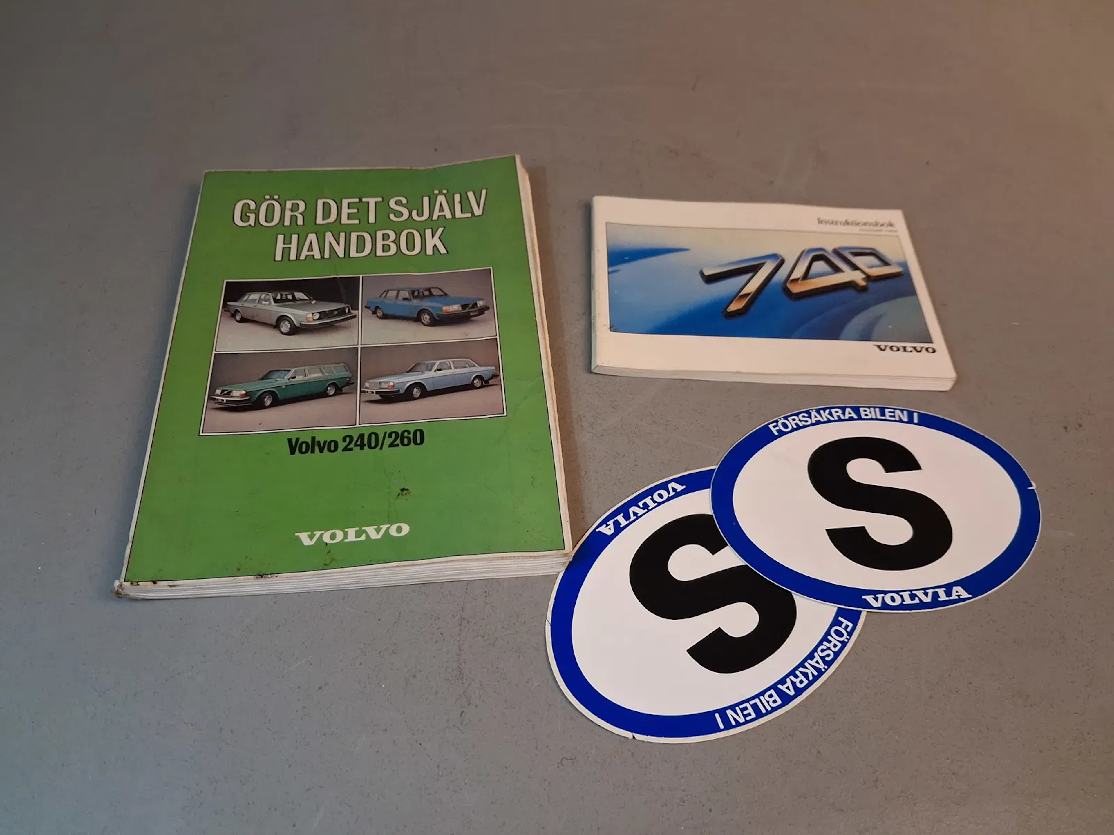 Diverse Volvo. Instruktionsbok 740 årsmodell 1988. Gör det själv handbok