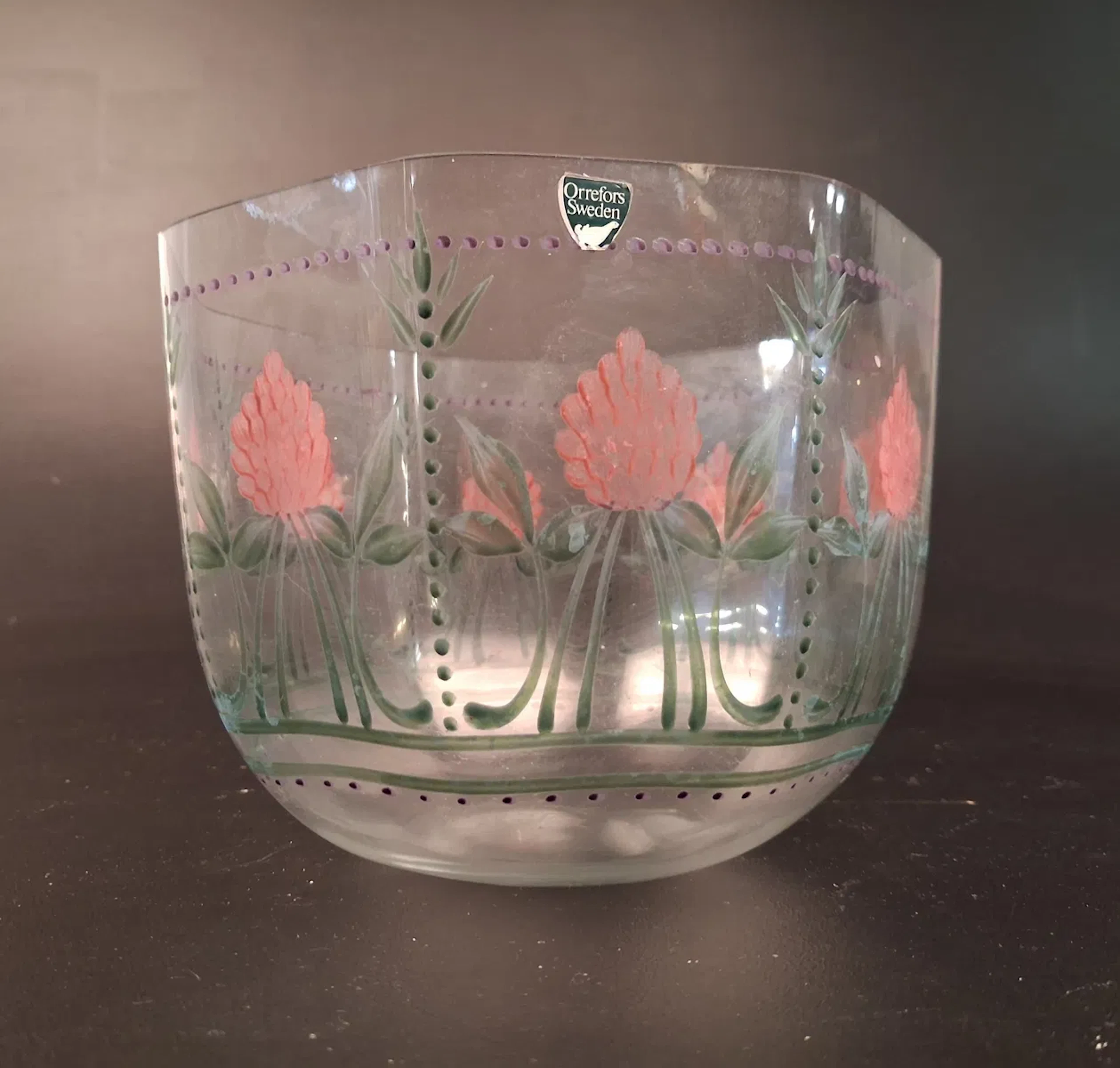 EVA ENGLUND. Skål, glas Orrefors.