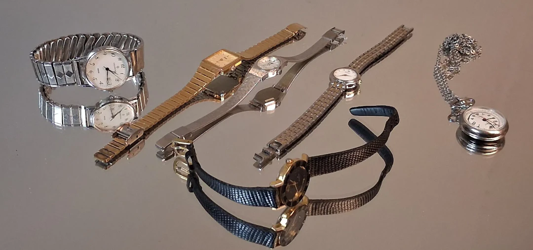 Diverse klockor. Bl.a Seiko, Inex m.m.