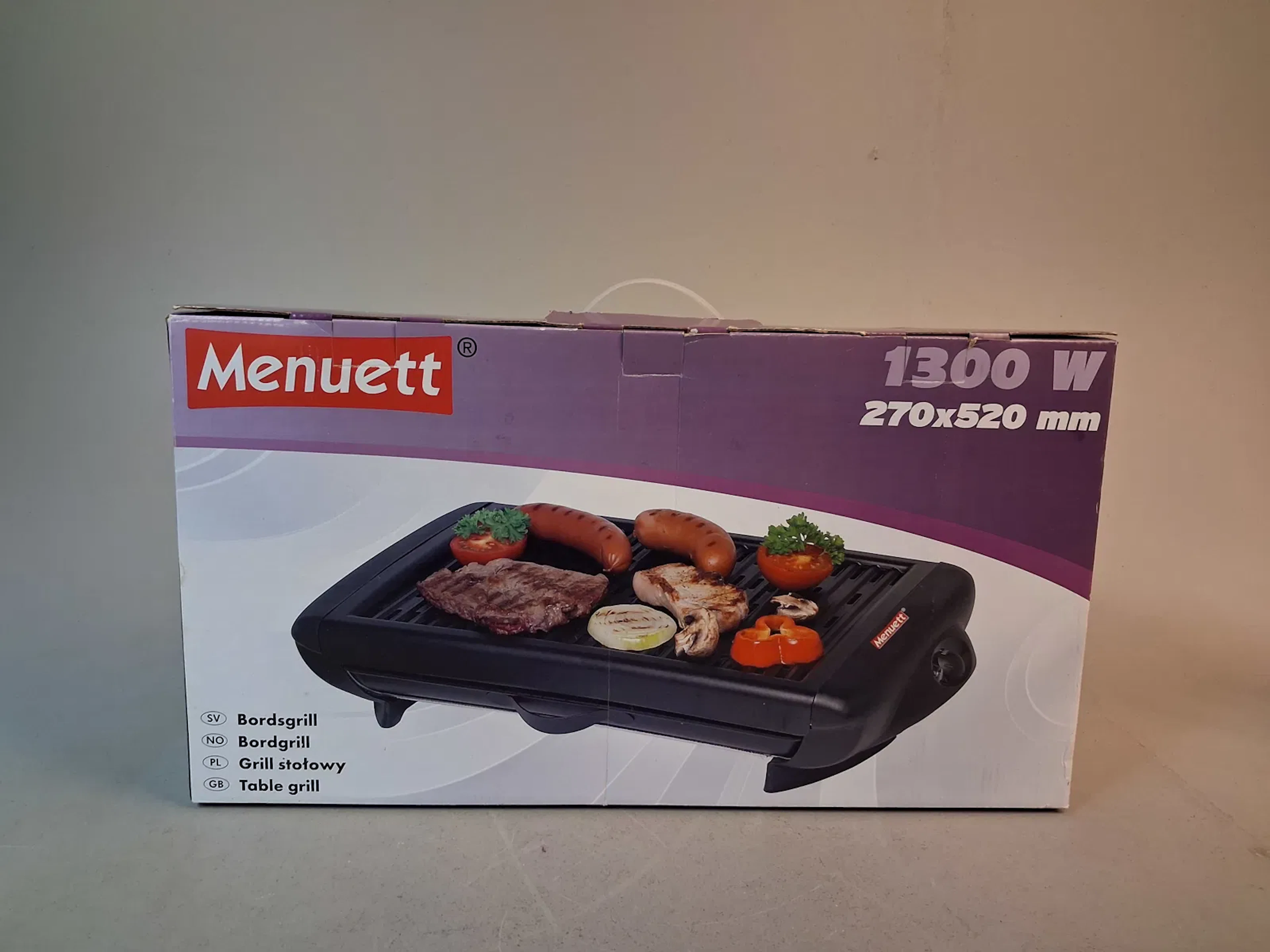 Bordsgrill. Menuett, oanvänd.