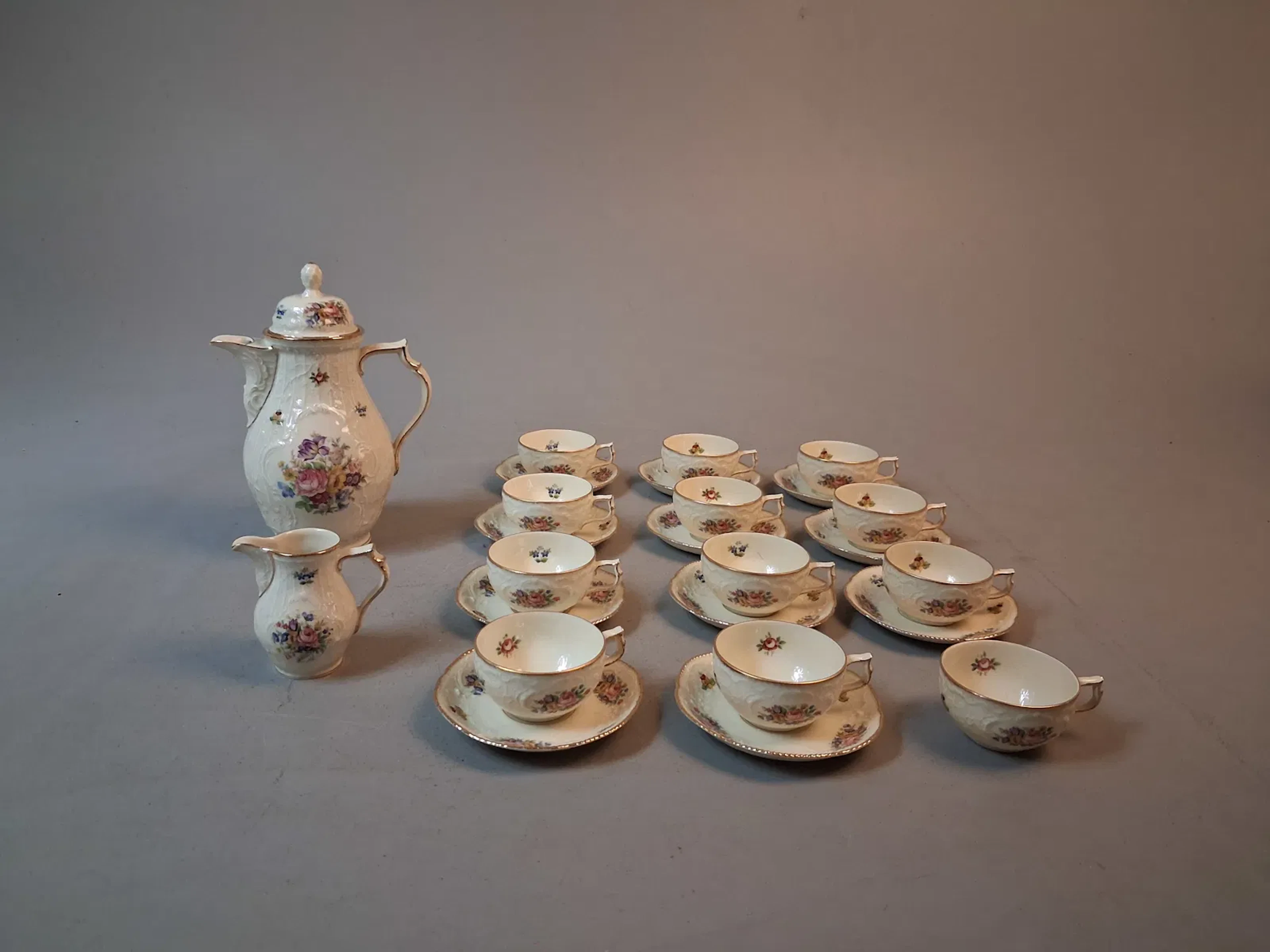 Kaffeservis delar. Rosenthal. Sanssouci.