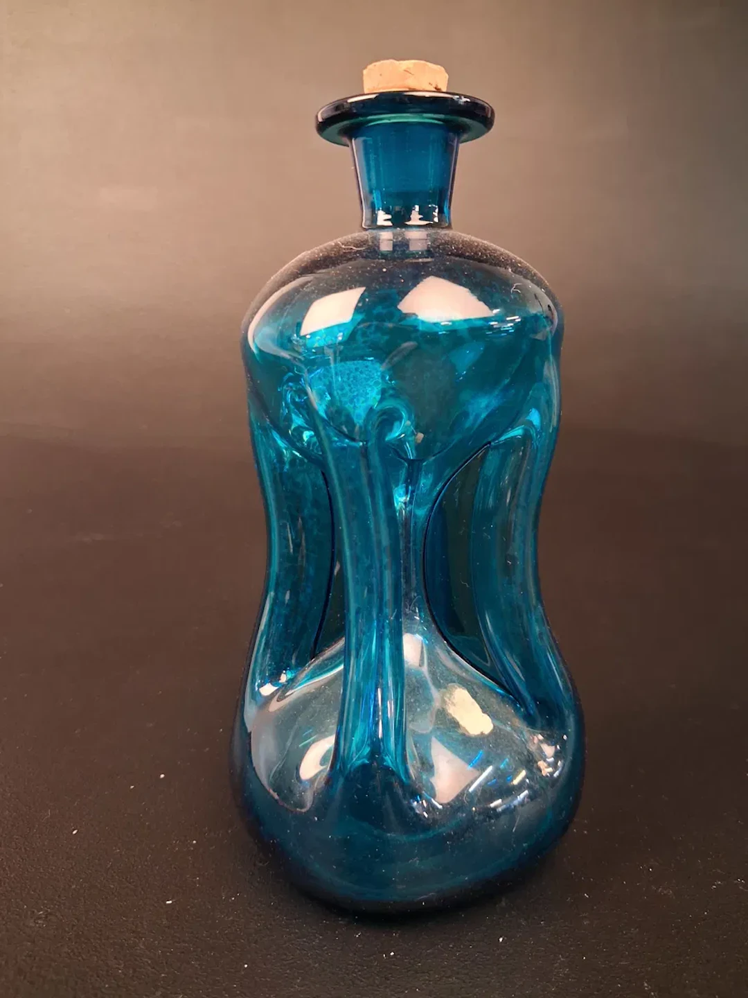 Kluckflaska, glas, Holmegaard Danmark.
