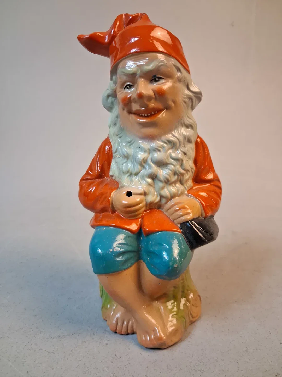 Tomte, figurin, terrakotta, Tyskland.