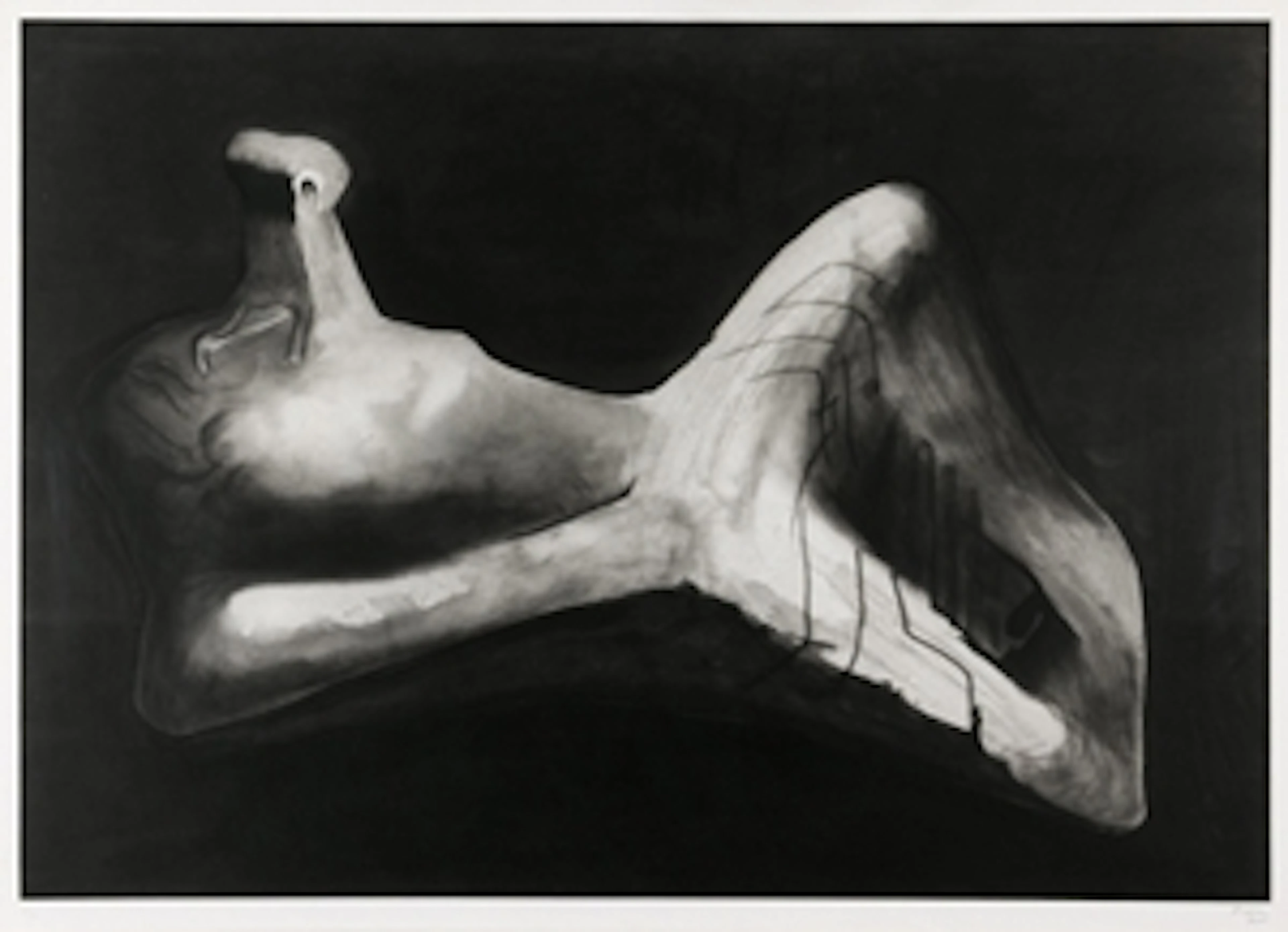 Reclining Figure in Dark Landscape - Henry Moore