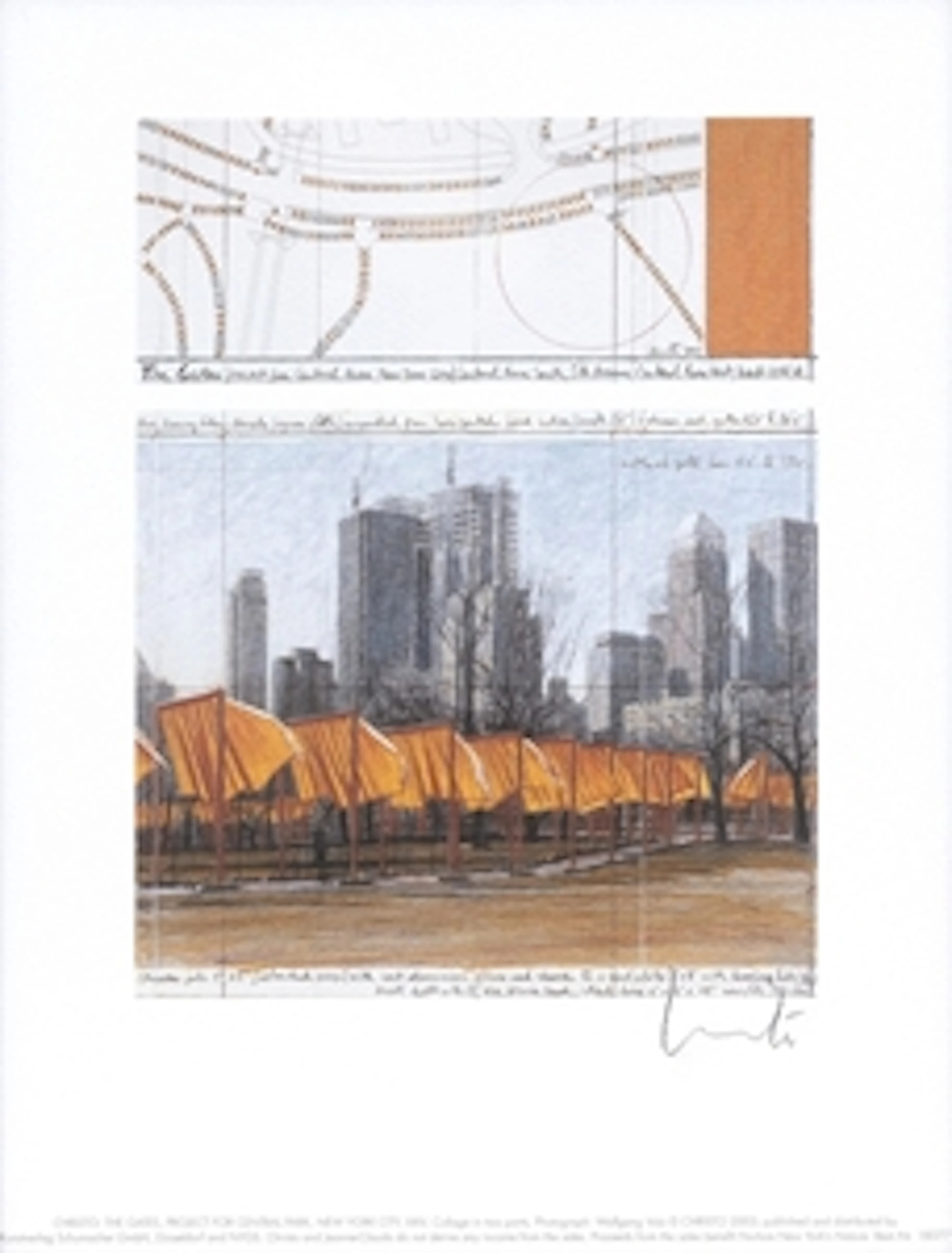 [Set of 2] The Gates, Project for Central Park, NYC, XXIV - Christo