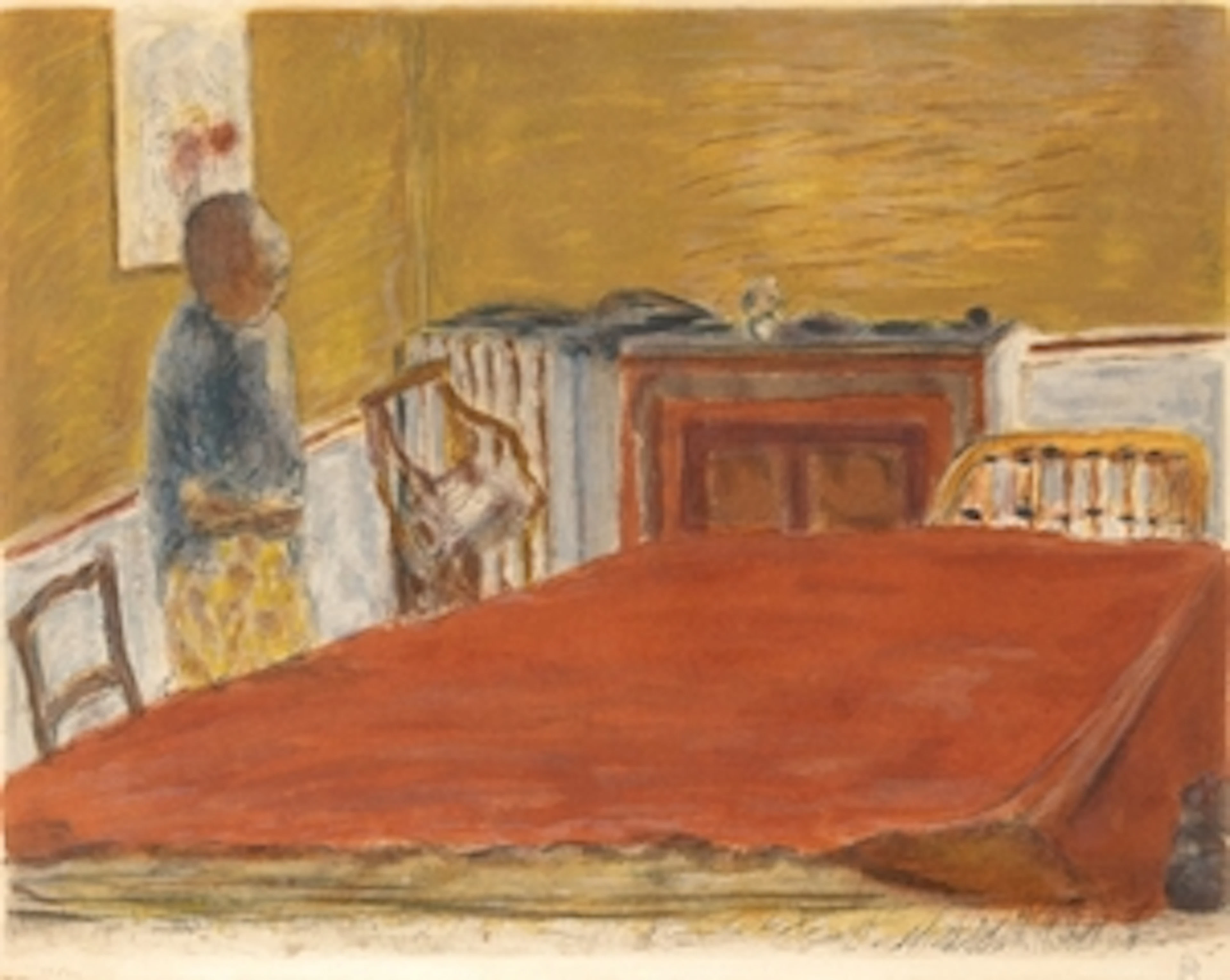 Le tapis rouge (by Jacques Villon) - Pierre Bonnard (After)