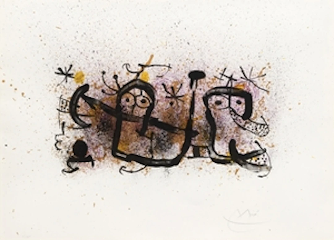 Pl.6 from 'Ma de Proverbis' - Joan Miró