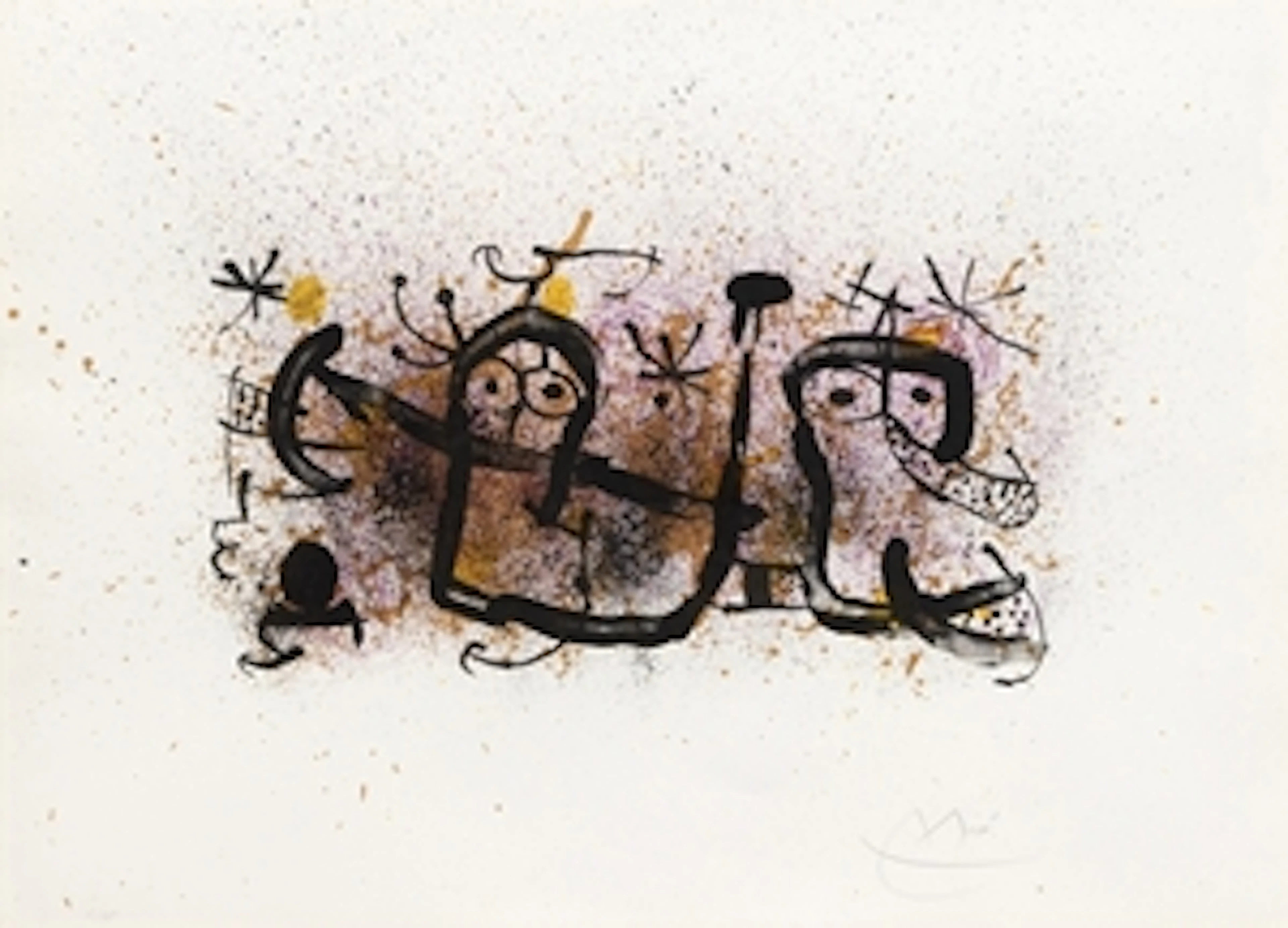 Pl.6 from 'Ma de Proverbis' - Joan Miró