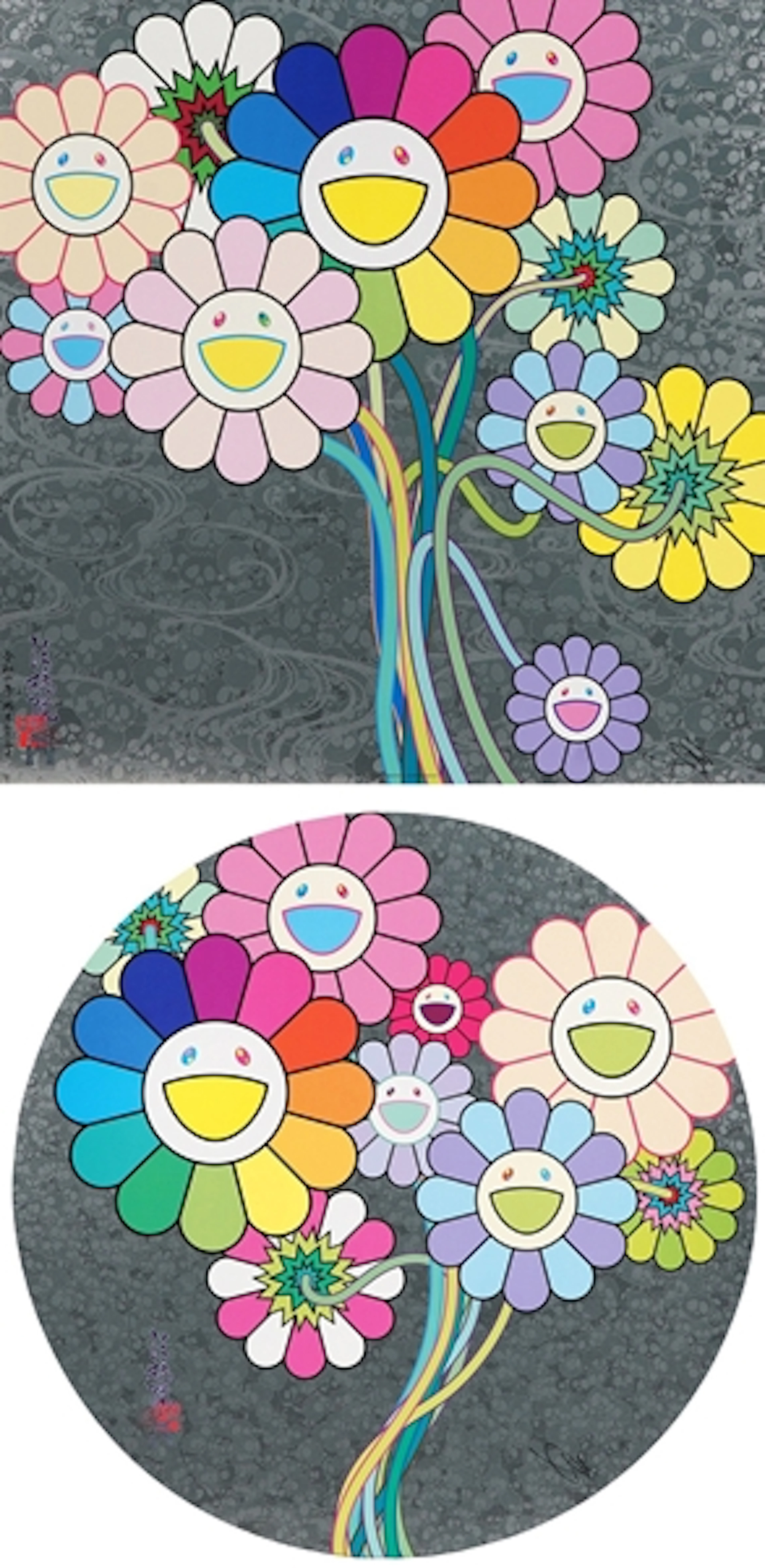 [Set of 2] Kōrin and Warhol/ Re: Flowers for Algernon - Takashi Murakami