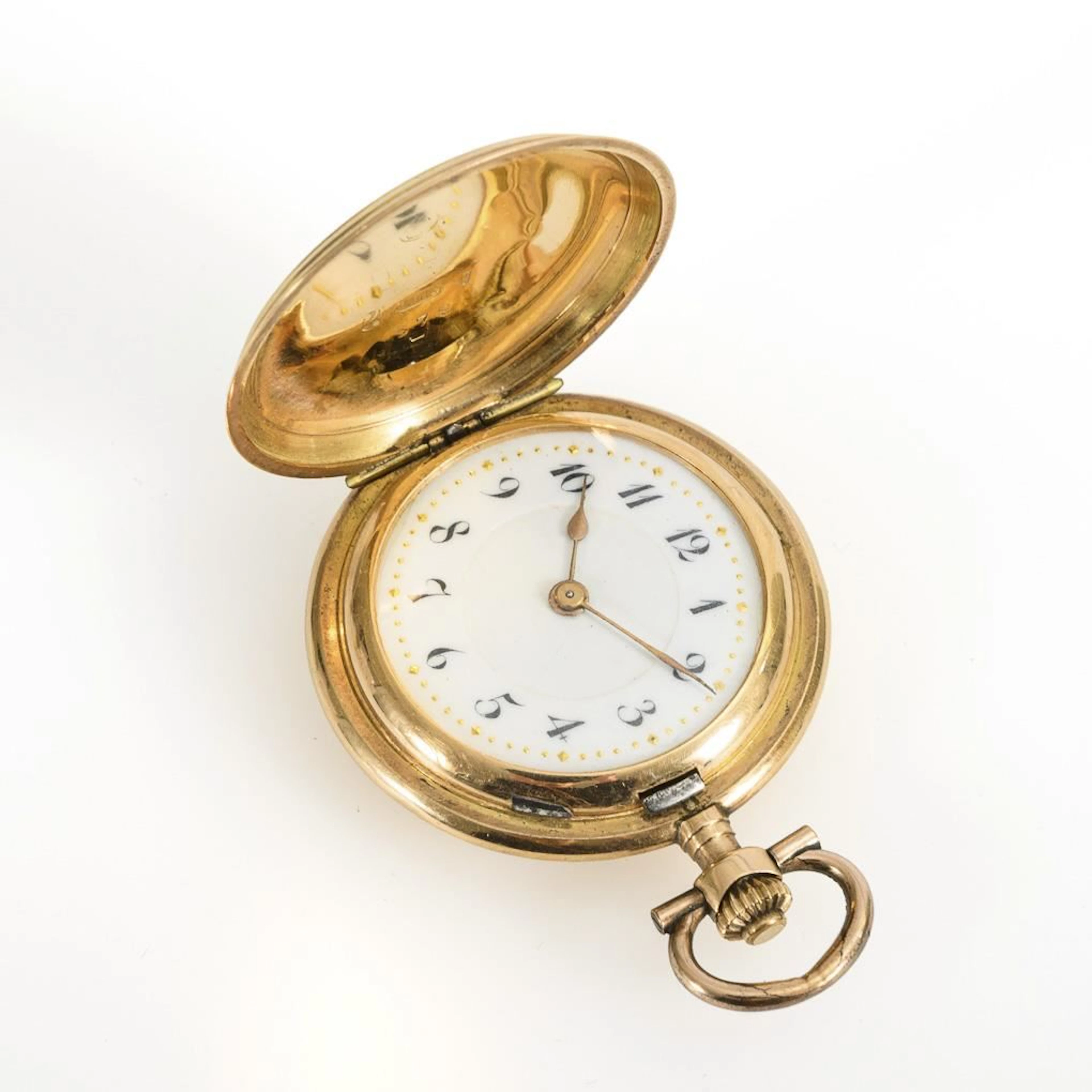 Gold ladies' pocket watch. Probably N. Blancpain in La Chaux-de-Fonds