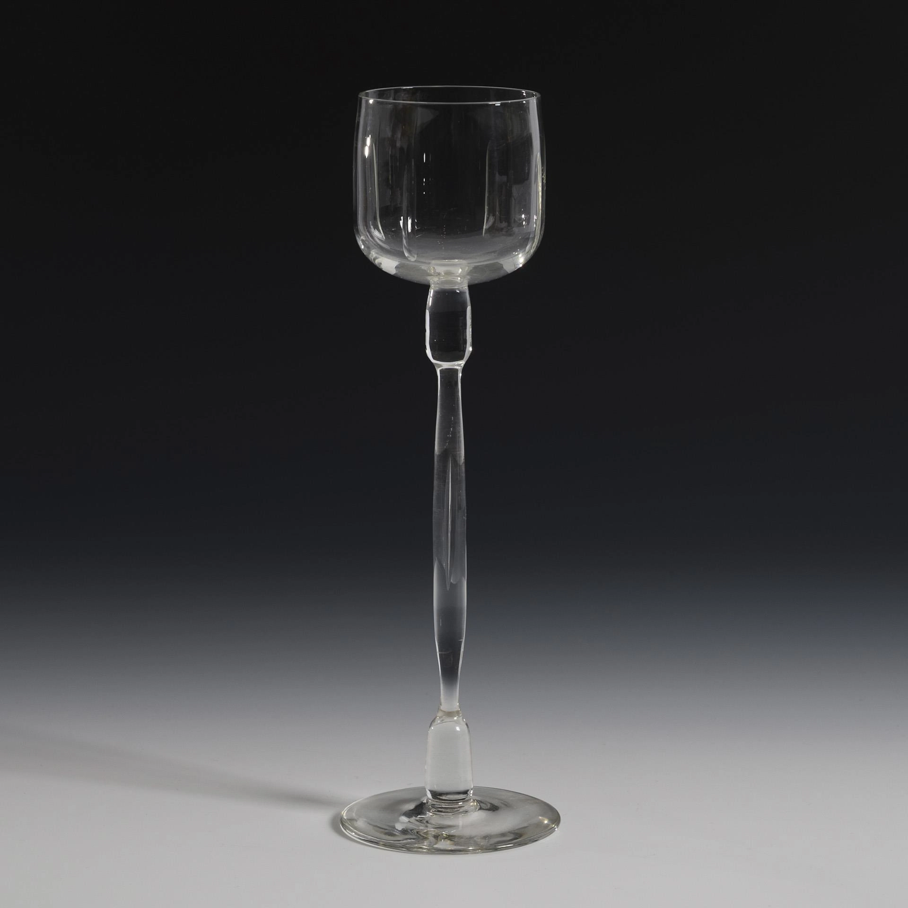 Rare Art Nouveau wine glass. Cologne-Ehrenfeld.