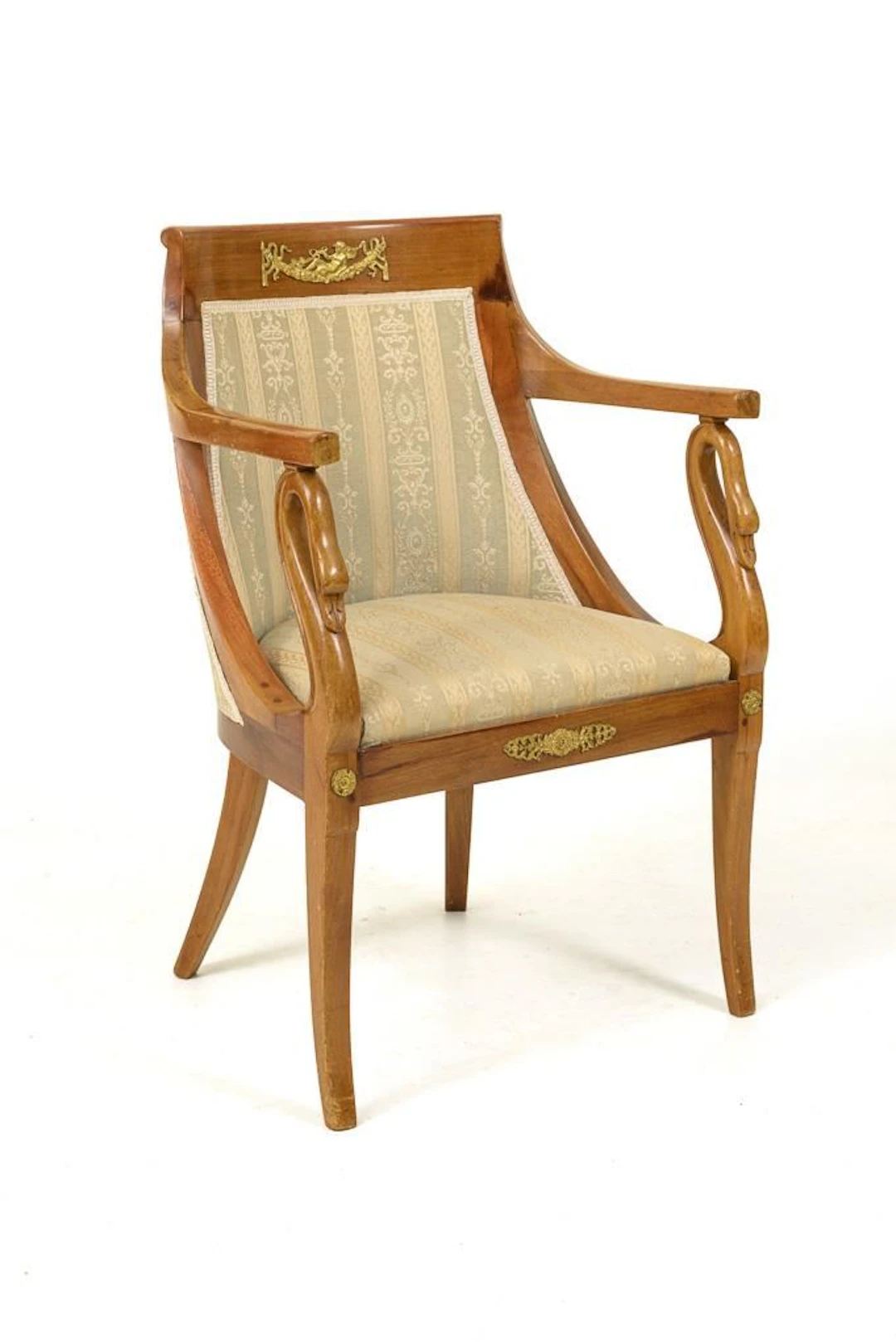 Empire-style armchair.