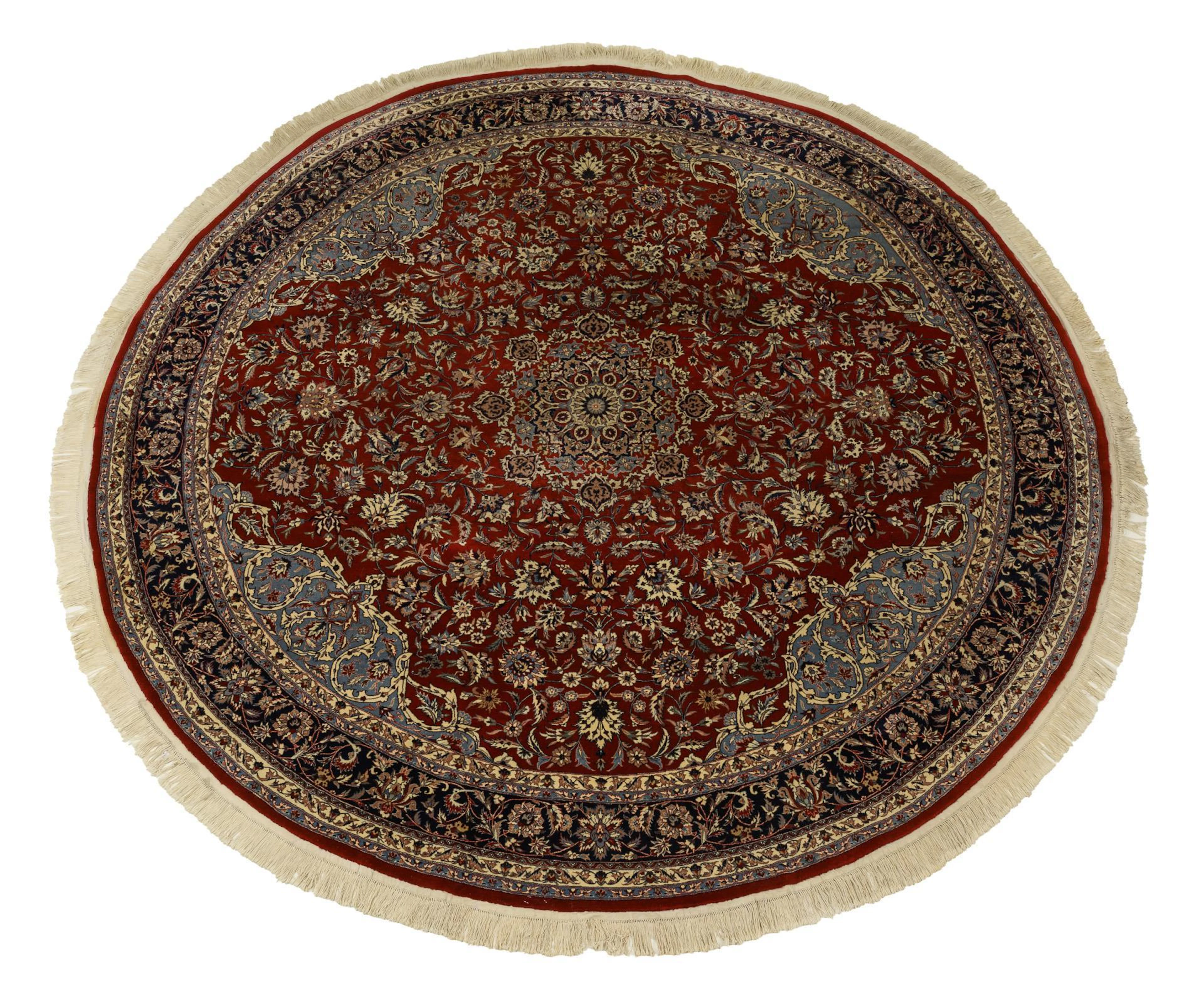 Round medallion carpet.