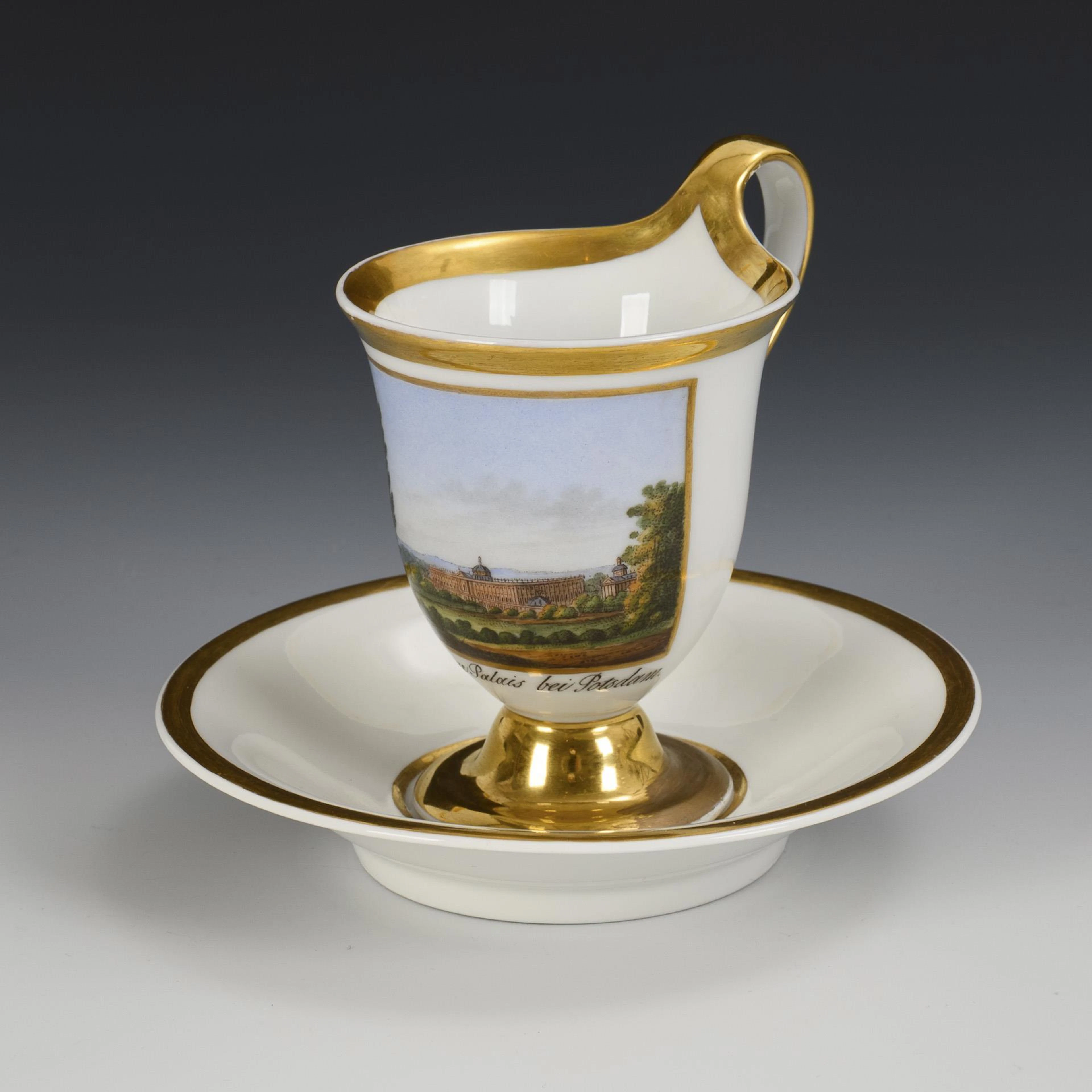 View cup "New Palace in Potsdam". KPM Berlin.