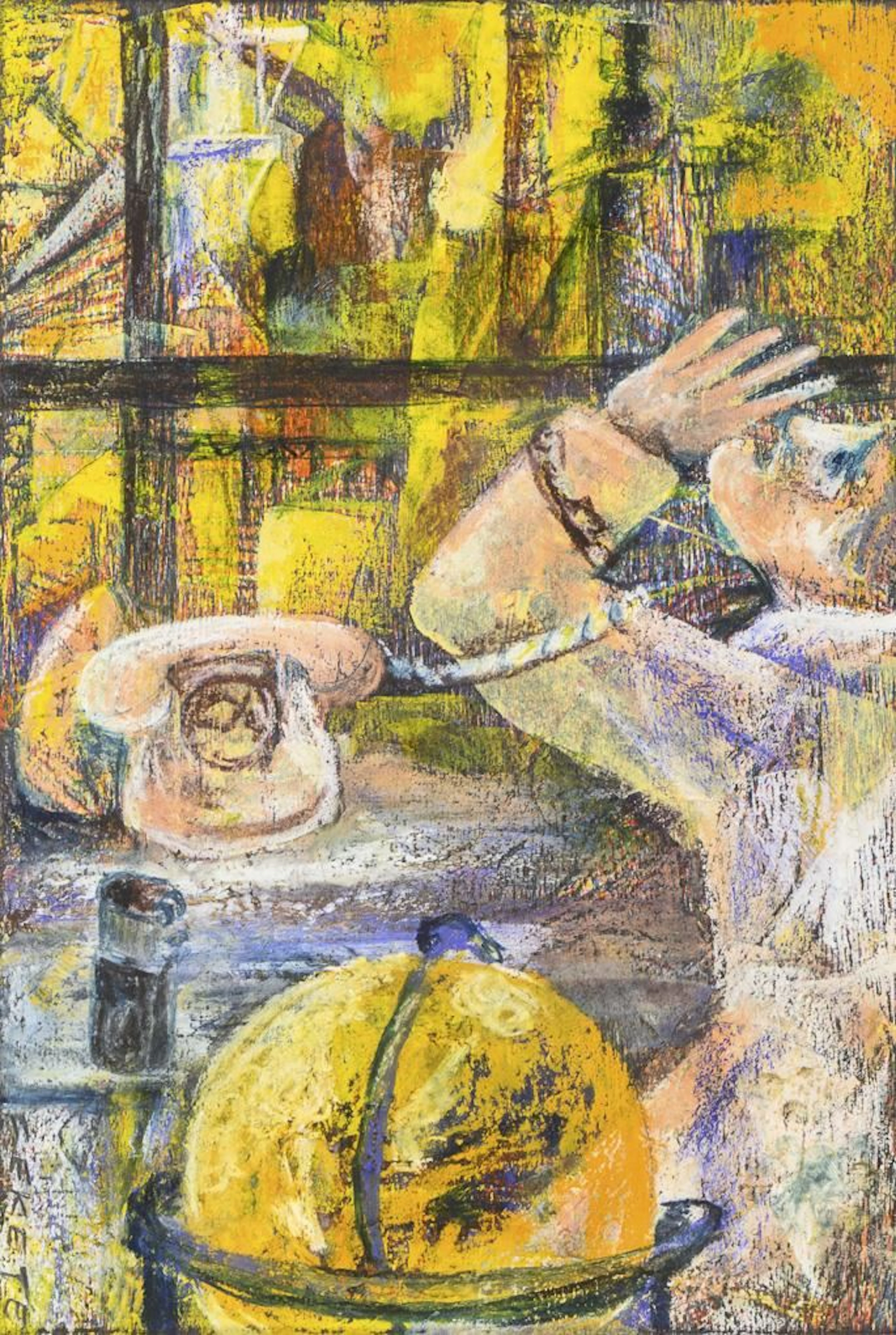 FEKETE, Esteban (1924 Cinkota – 2009 Dieburg): Abstract Scene.