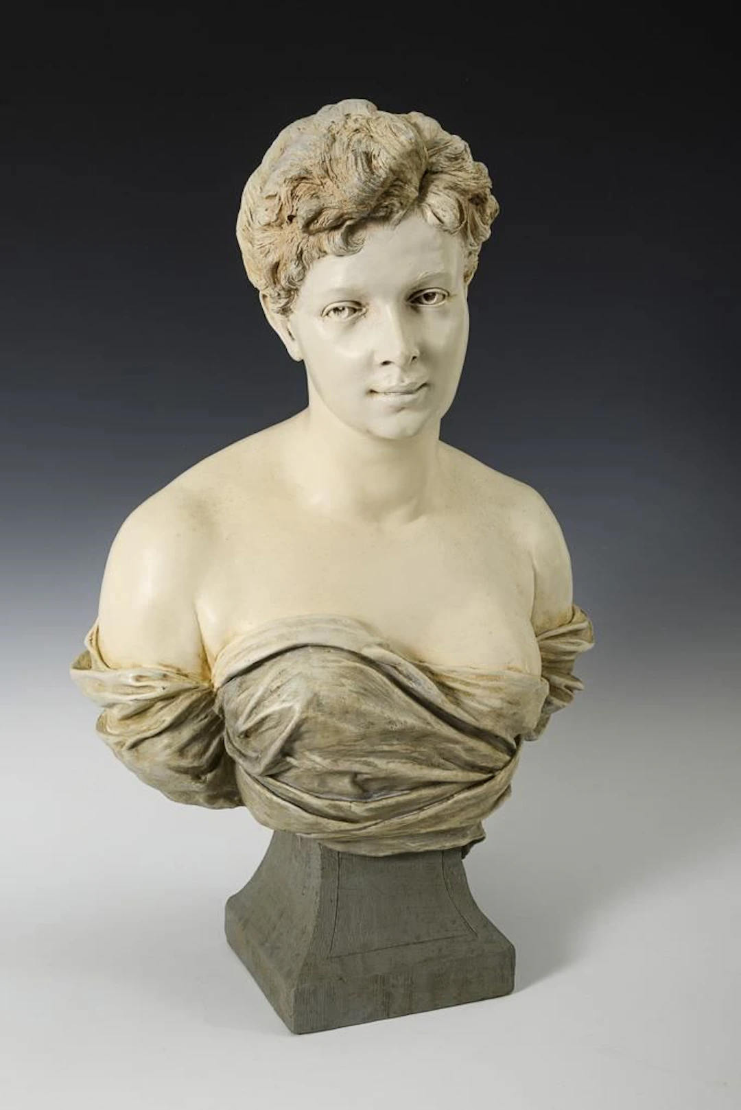 Bust of a Lady. Vienna-based manufacturer Friedrich Goldscheider.