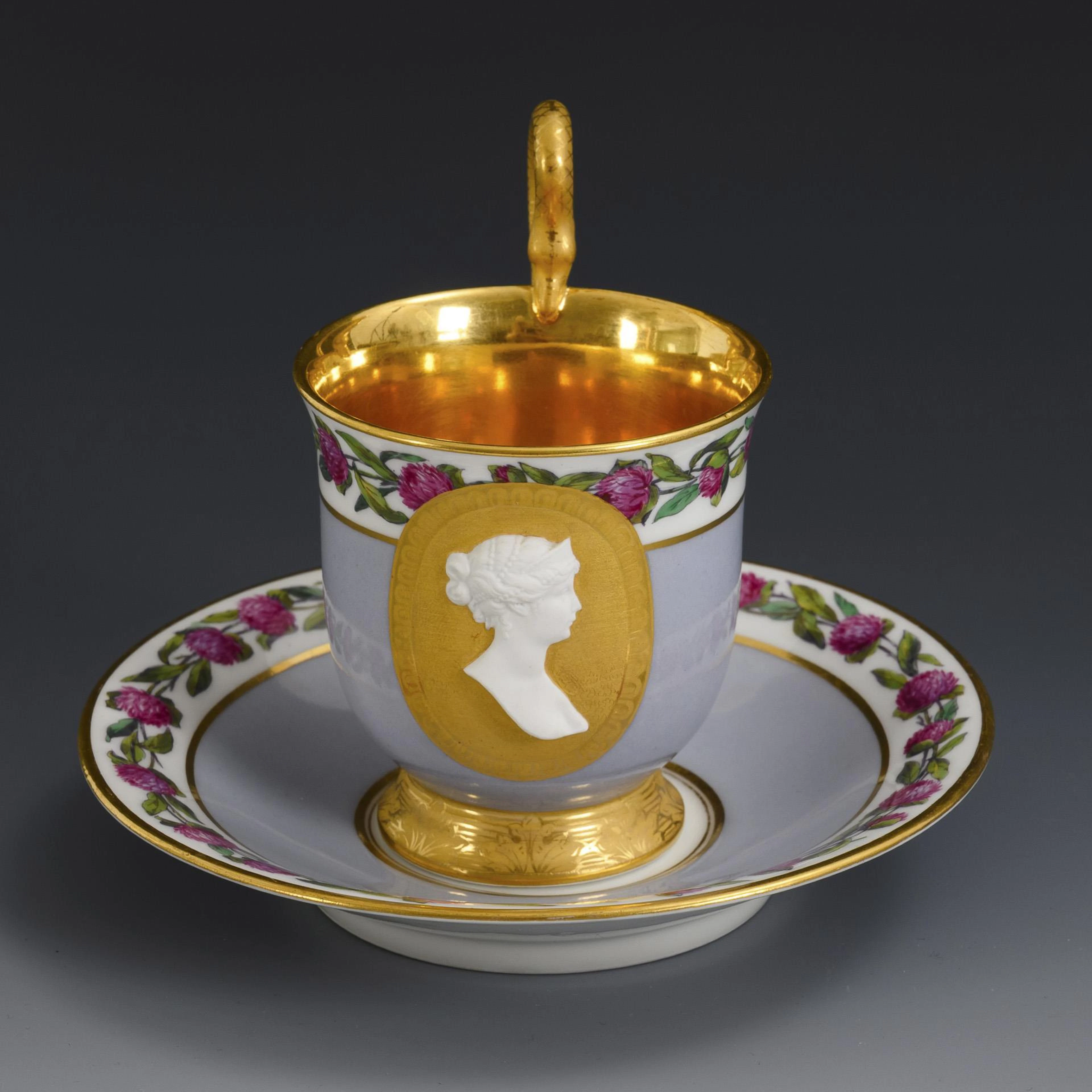 Portrait cup: Queen Luise. KPM Berlin.