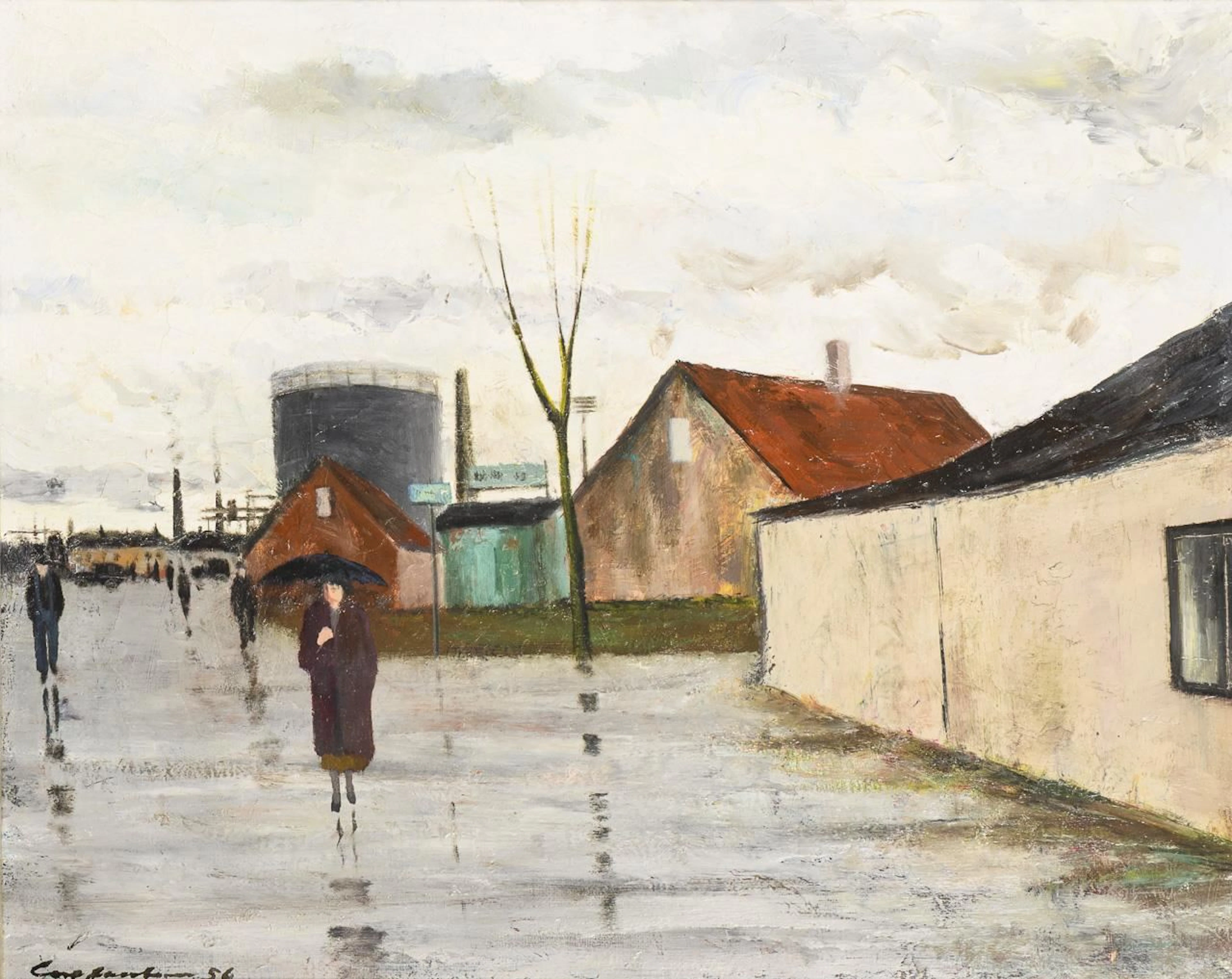 JACOBSEN, Carl, JACOBSEN, Carl, JACOBSEN, Carl, Rainy Day in Sydhavnen