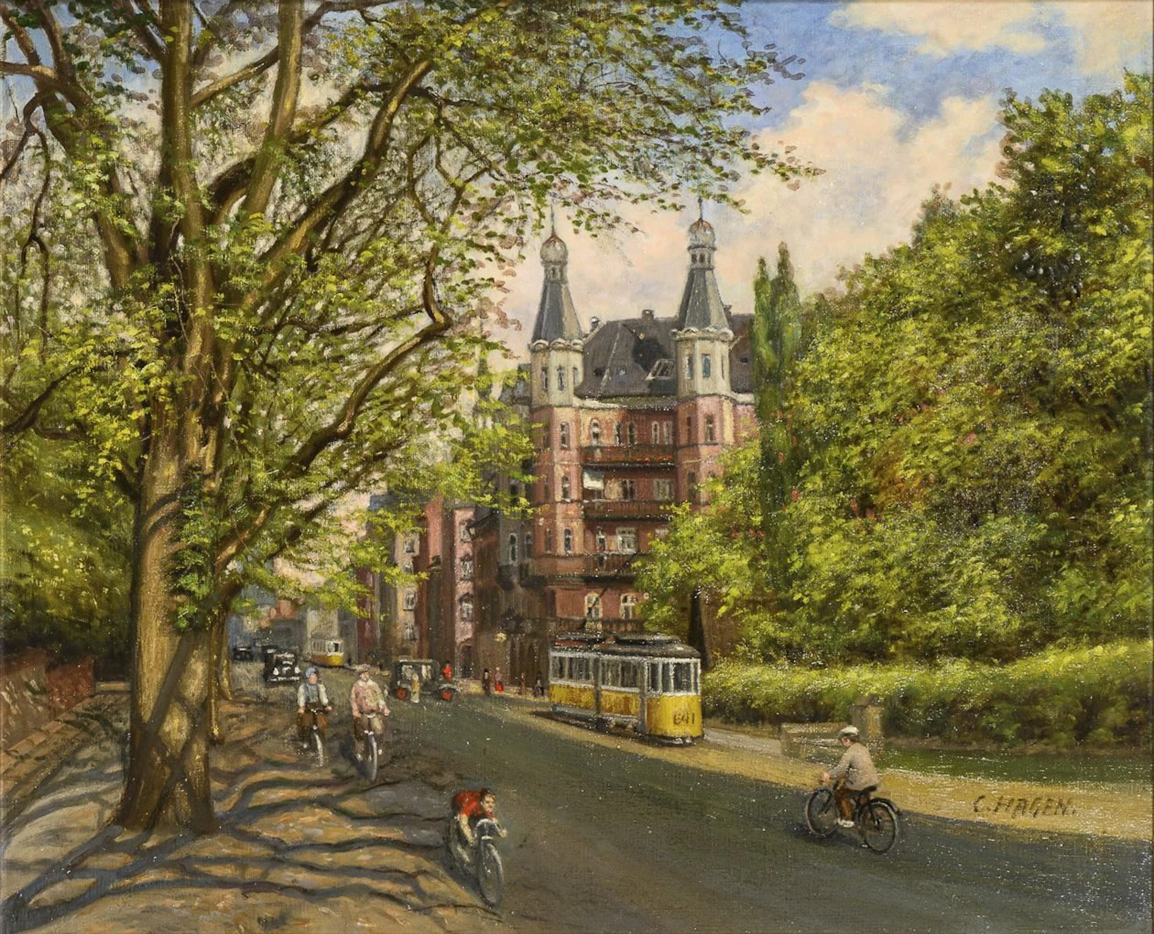 HAGEN, Carl, HAGEN, Carl, HAGEN, Carl, Danish Cityscape