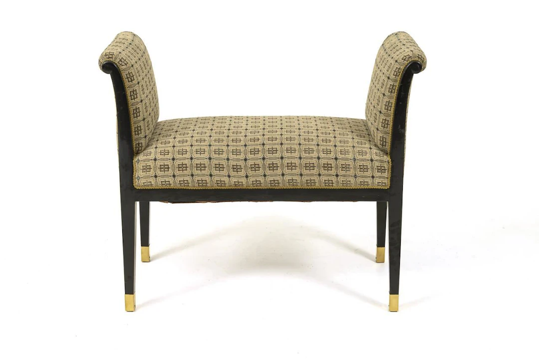 Art Nouveau Upholstered Gondola.