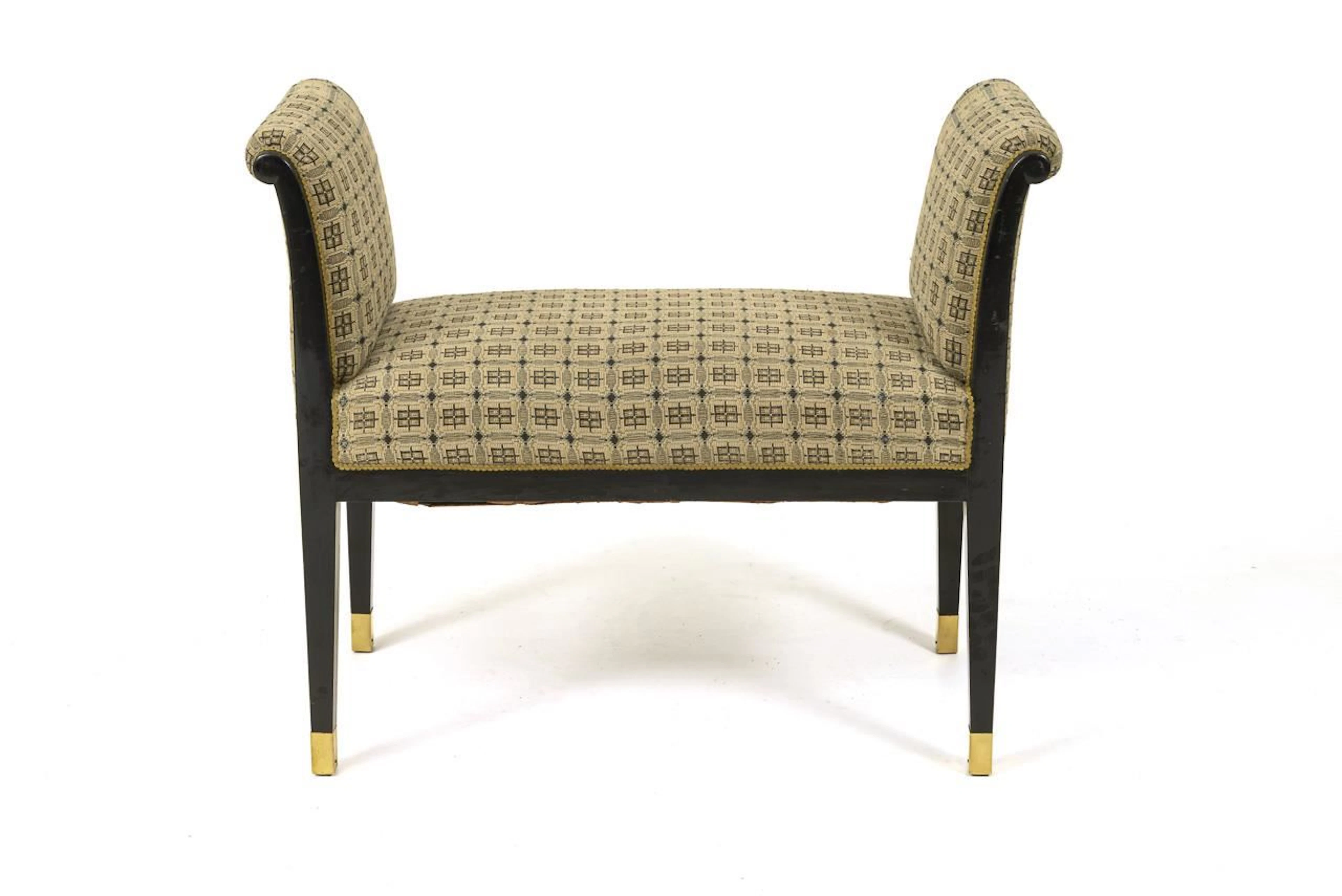 Art Nouveau Upholstered Gondola.