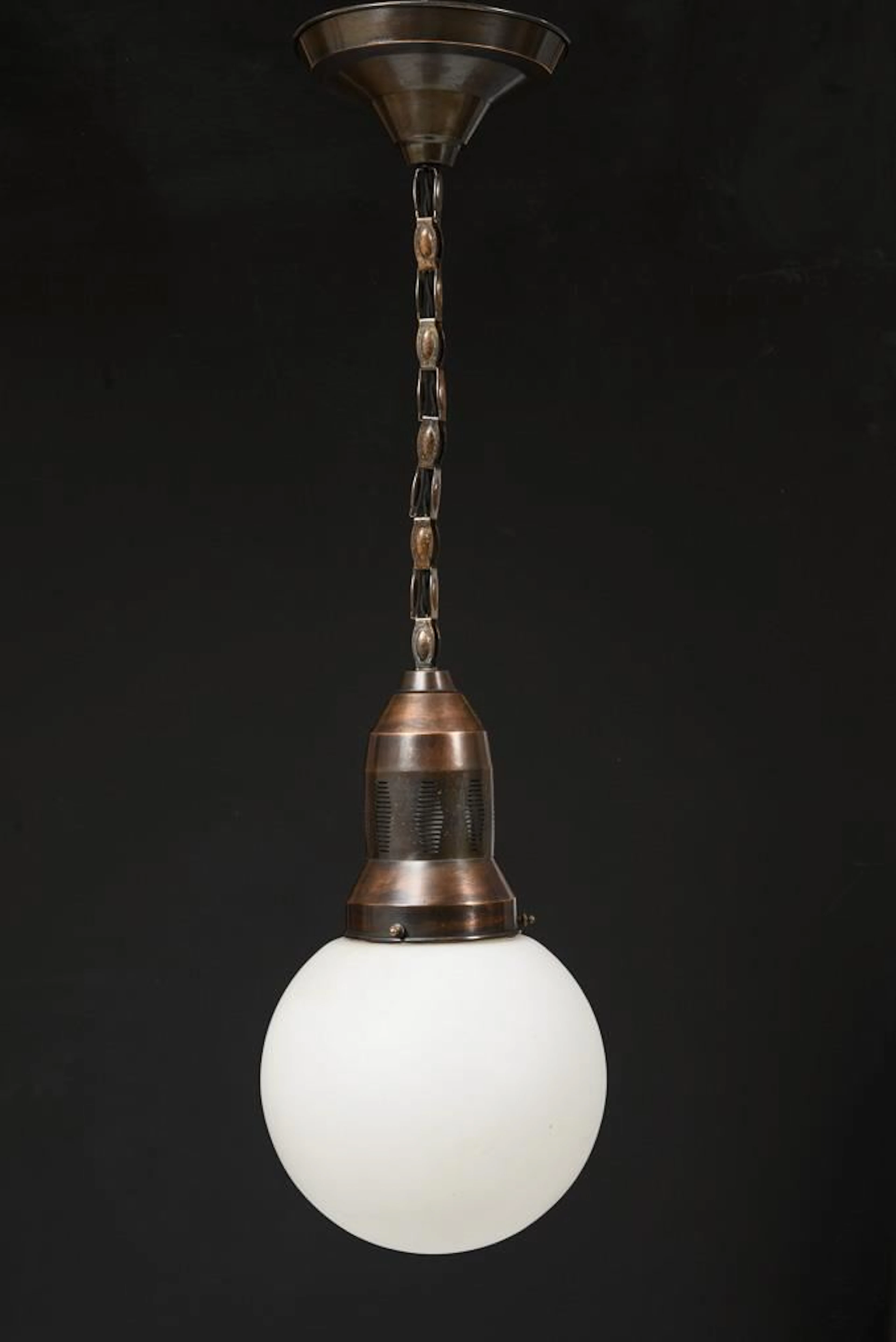 Art Nouveau Ball Lamp.