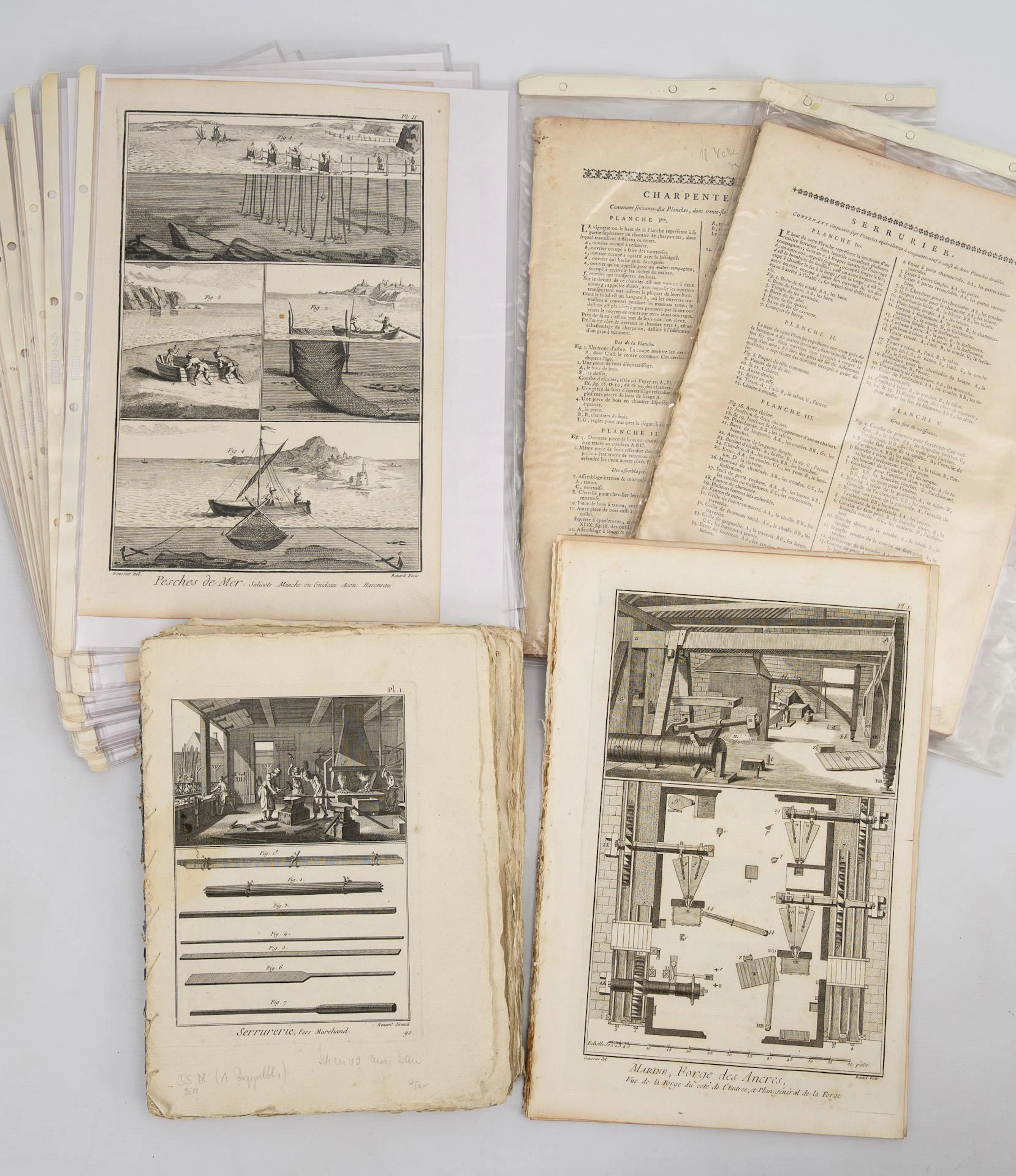 Craft illustrations from "Encyclopédie" by Diderot and d'Alembert