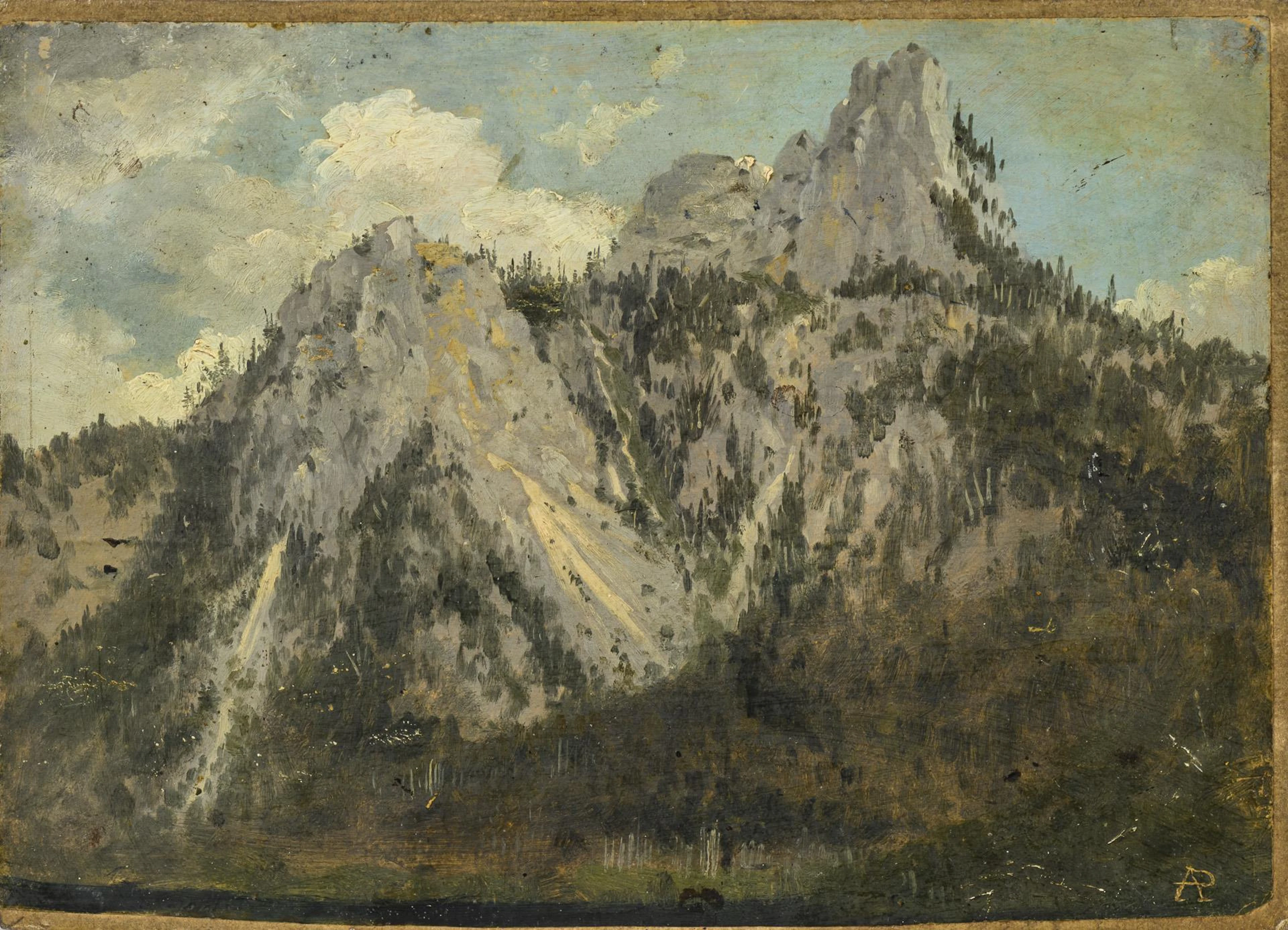 Monogrammist "AP": Mountain landscape